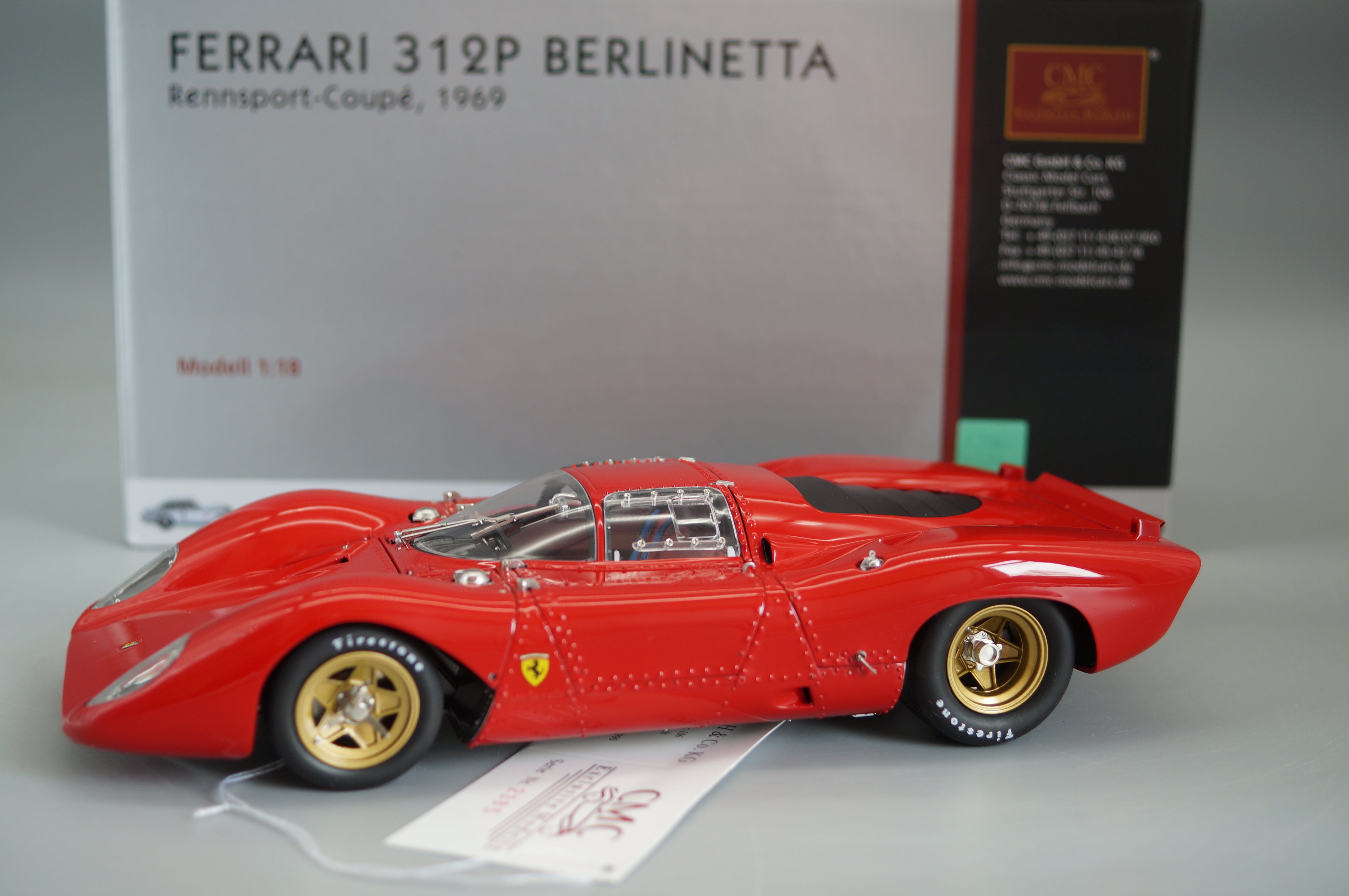 1/18 Ferrari 312P Berlinetta #2385 CMC M-096 -pre-owned-
