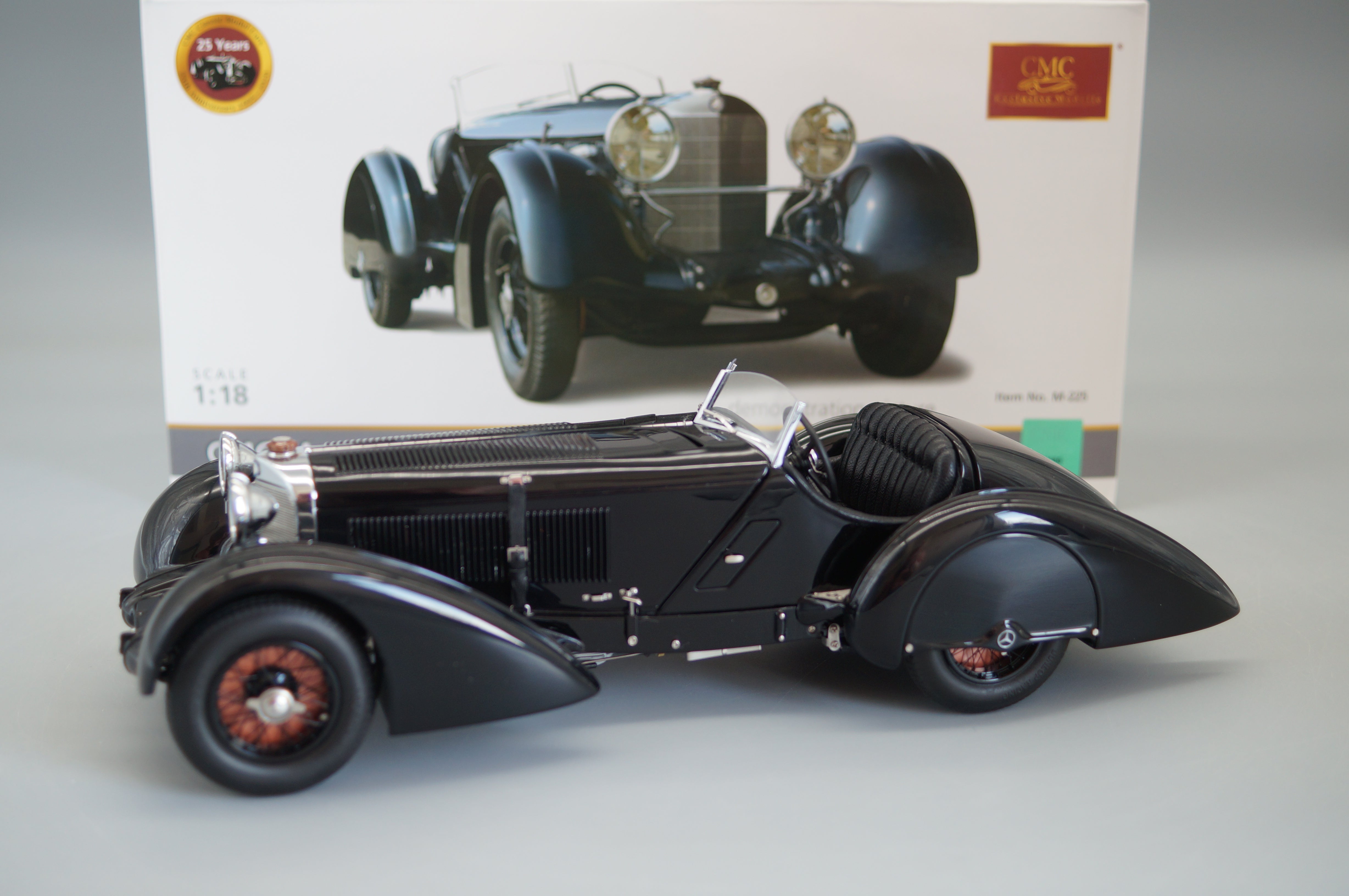1/18 Mercedes-Benz SSK “Black Prince” 1934 CMC #1334 M-225 - PRE-OWNED