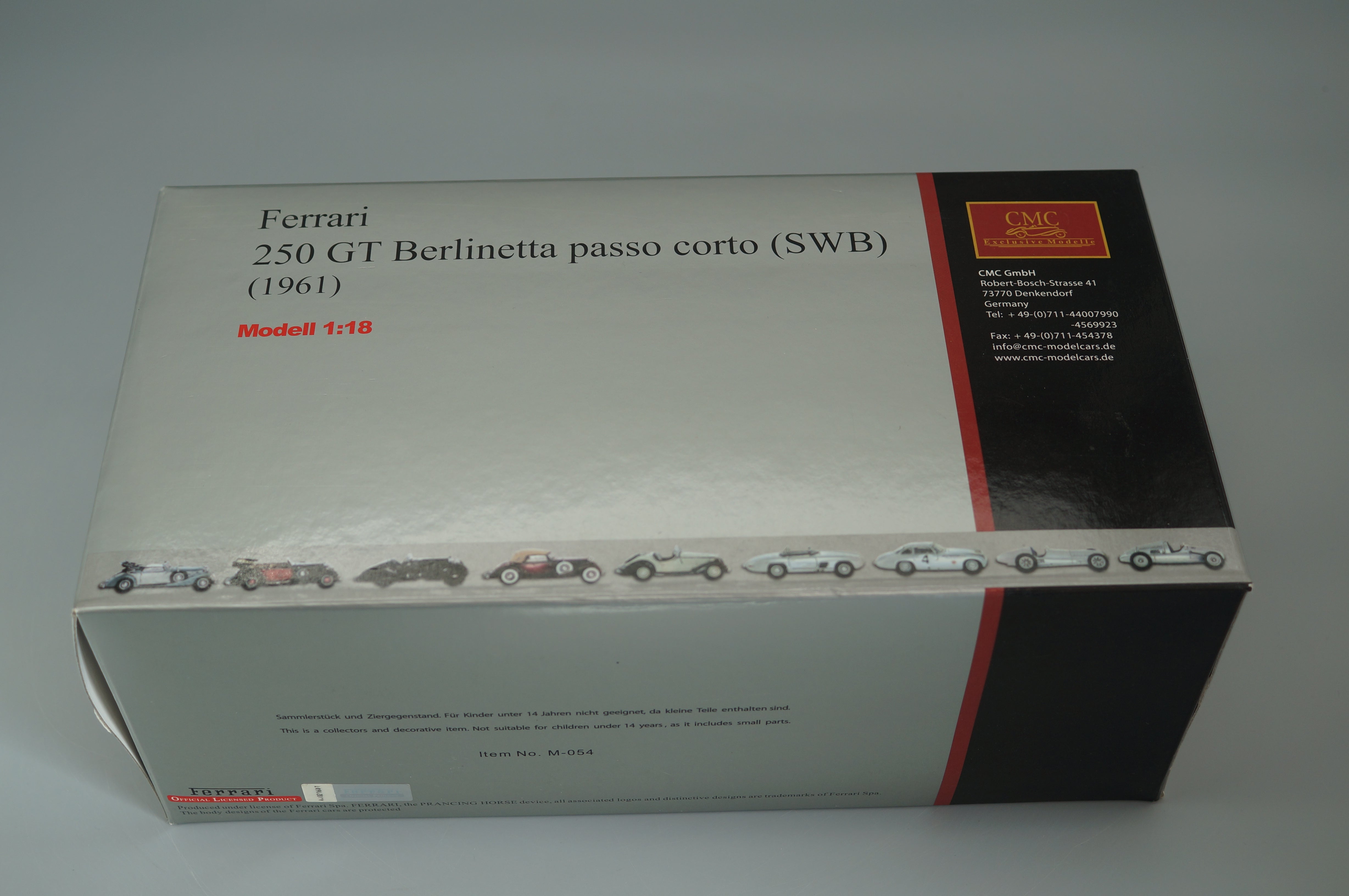 1/18 Ferrari 250 GT Berlinetta passo corto GELB #3216 CMC M-054 -pre-owned