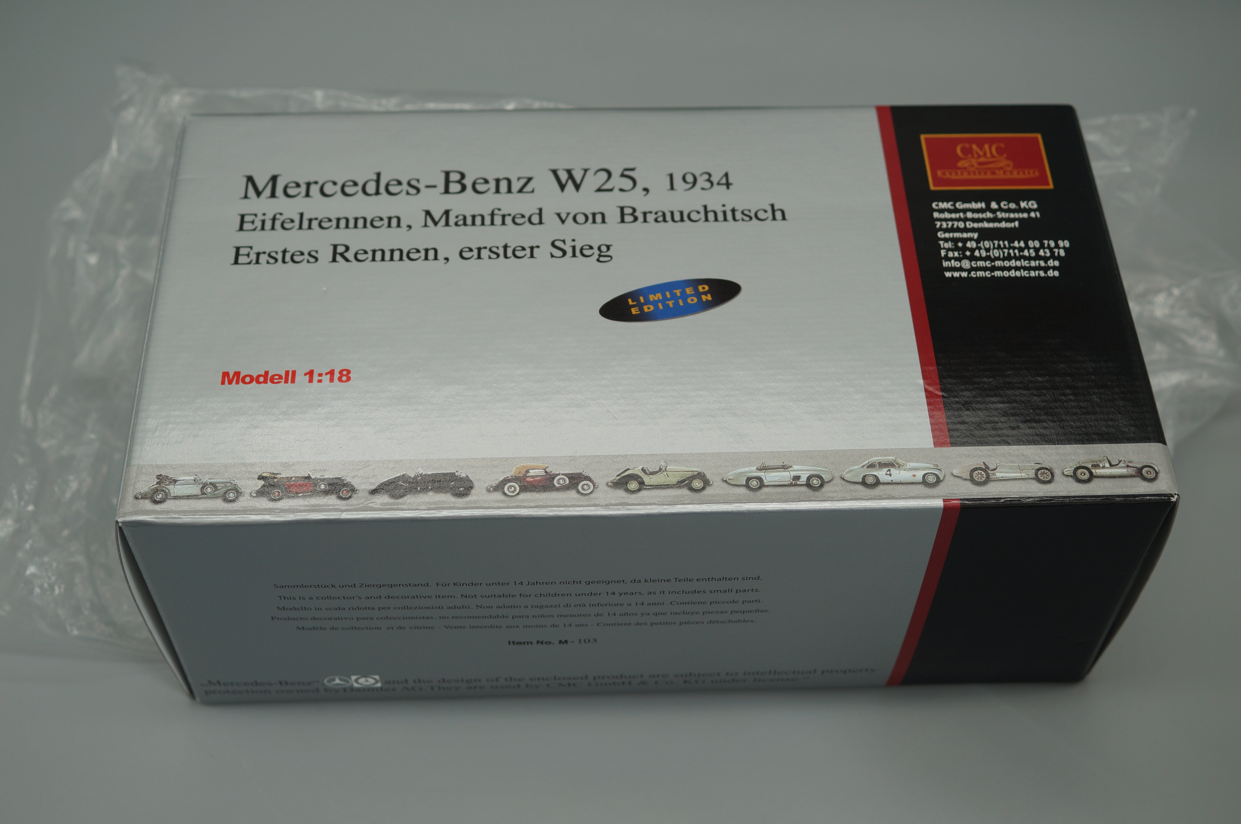 Mercedes-Benz W25 #20 by Brauchitsch CMC M-103 LE 2,000