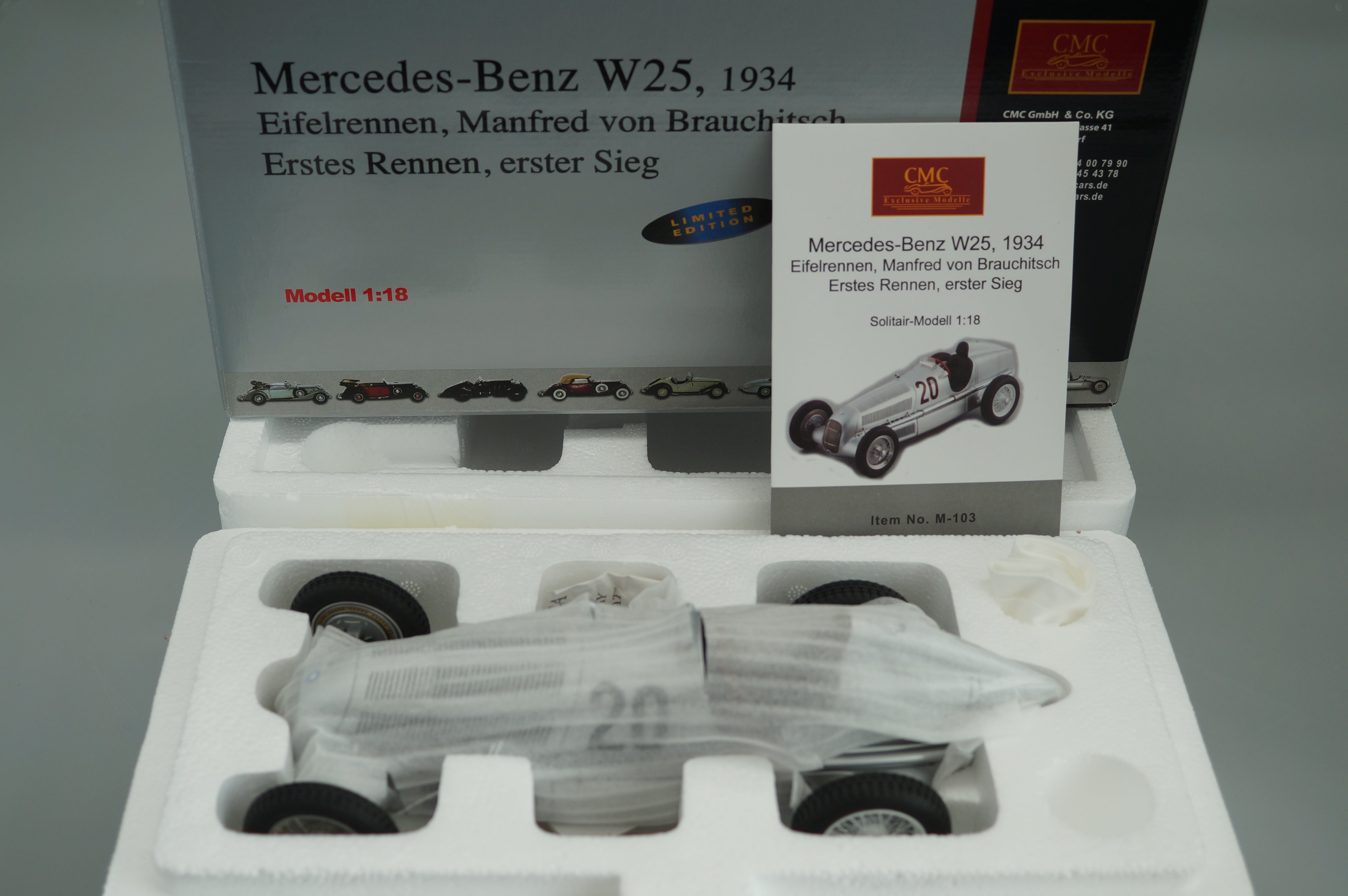Mercedes-Benz W25 #20 by Brauchitsch CMC M-103 LE 2,000