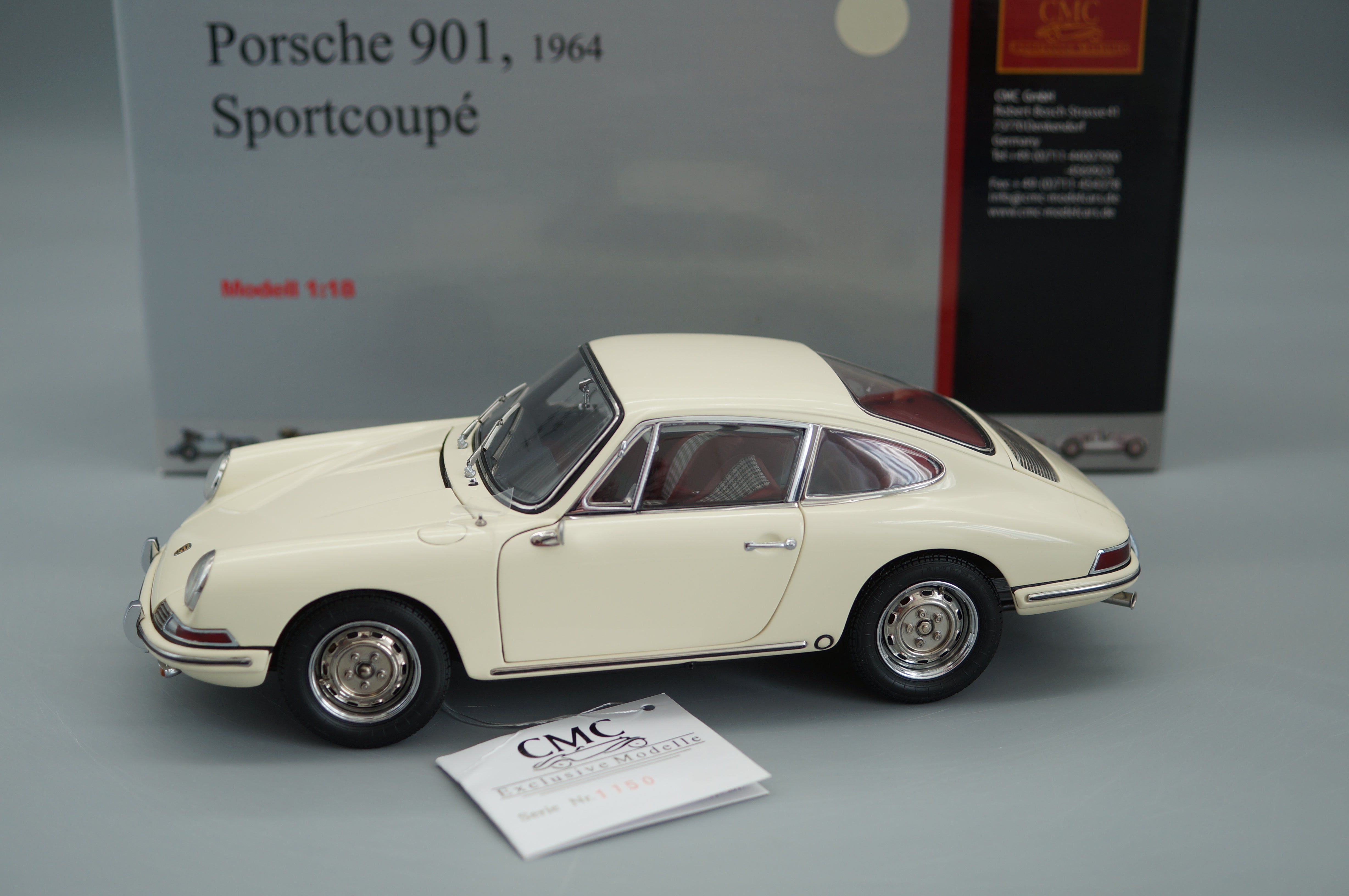 1/18 Porsche 901 Coupe Beige #1150 CMC M-067C -pre-owned
