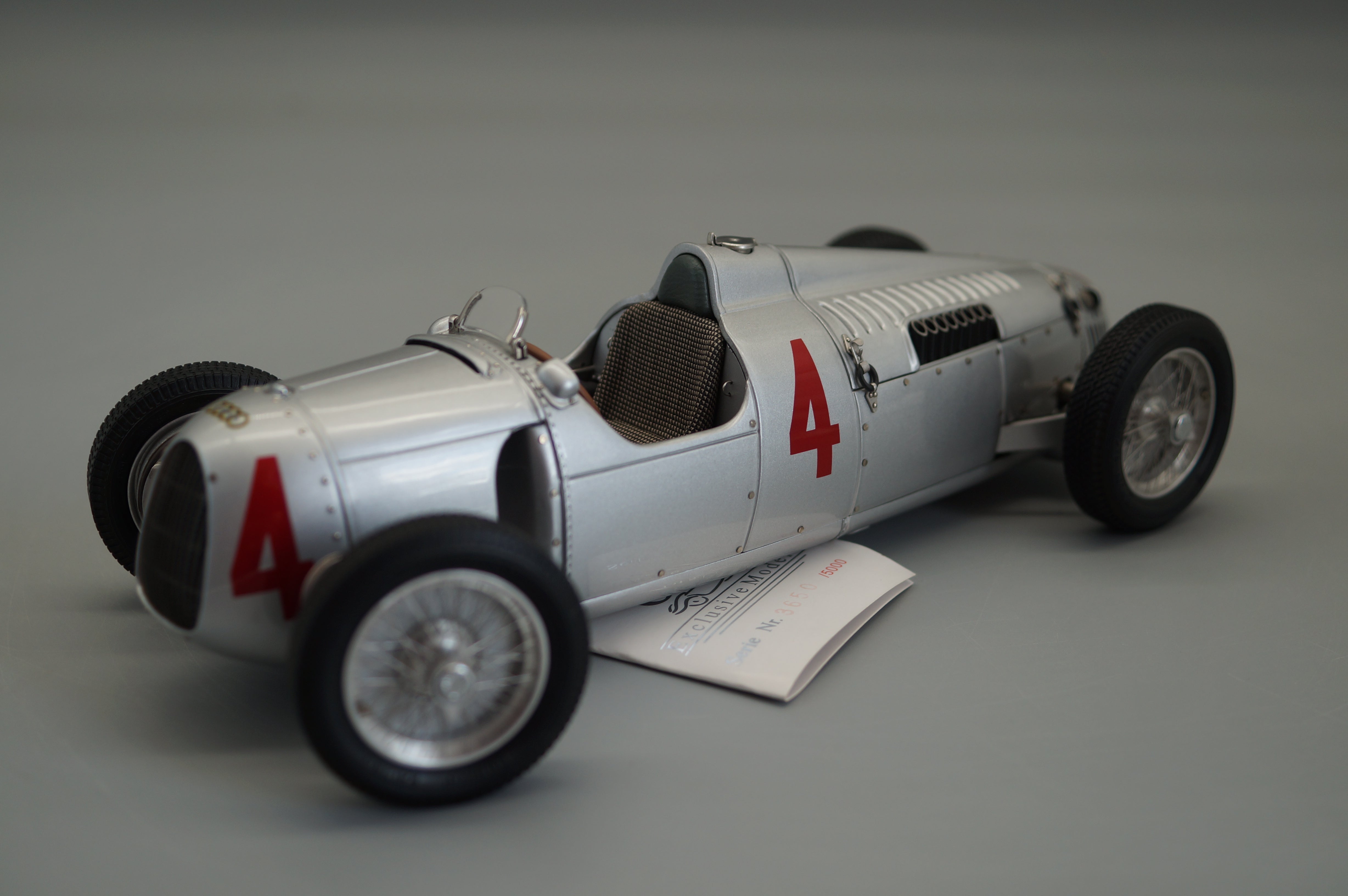 1/18 Auto Union Typ C #4 #3650/5000 CMC M-073 - pre-owned