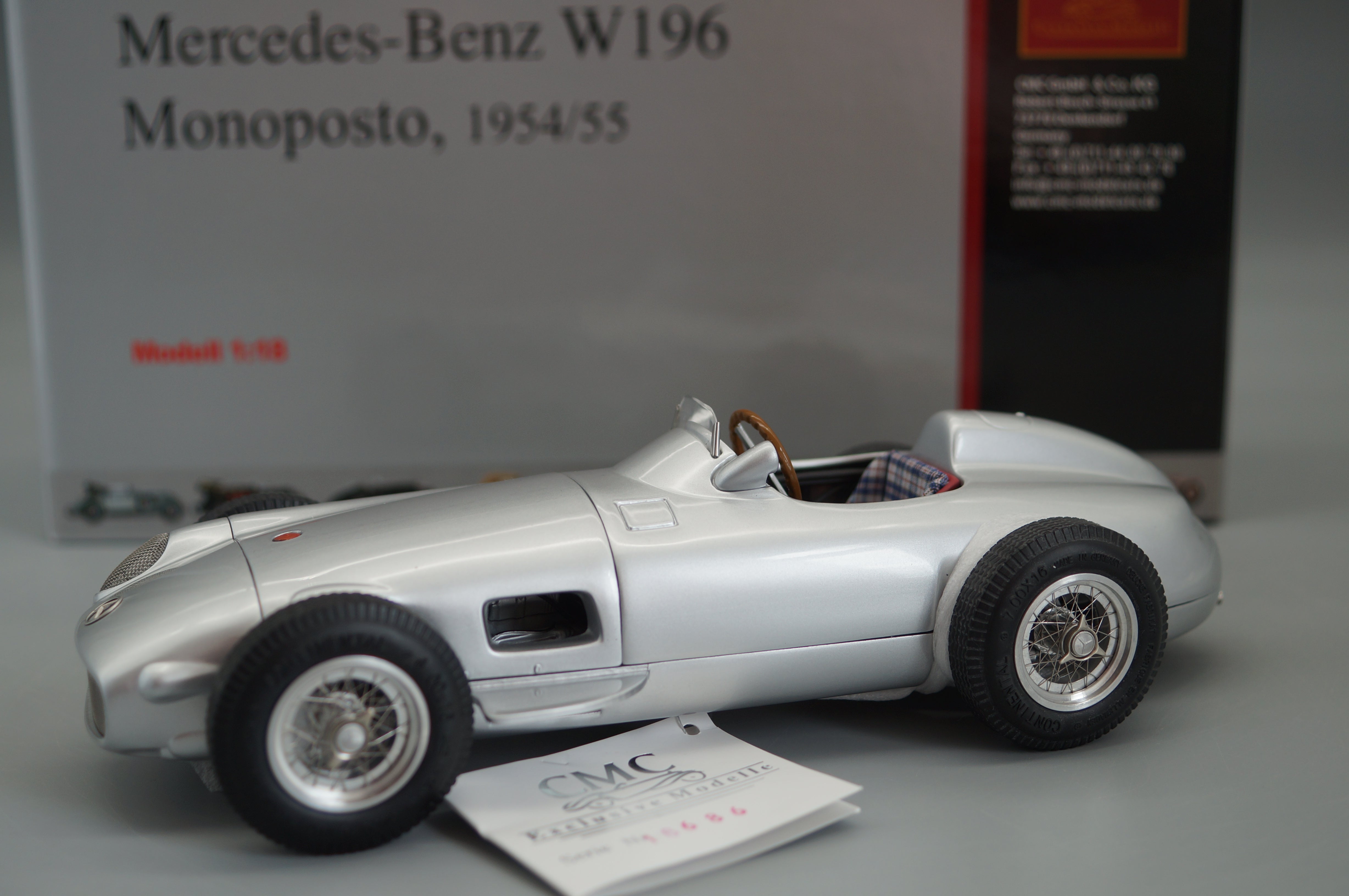 1/18 Mercedes-Benz W196 Monoposto #16686 CMC M-006 -pre-owned