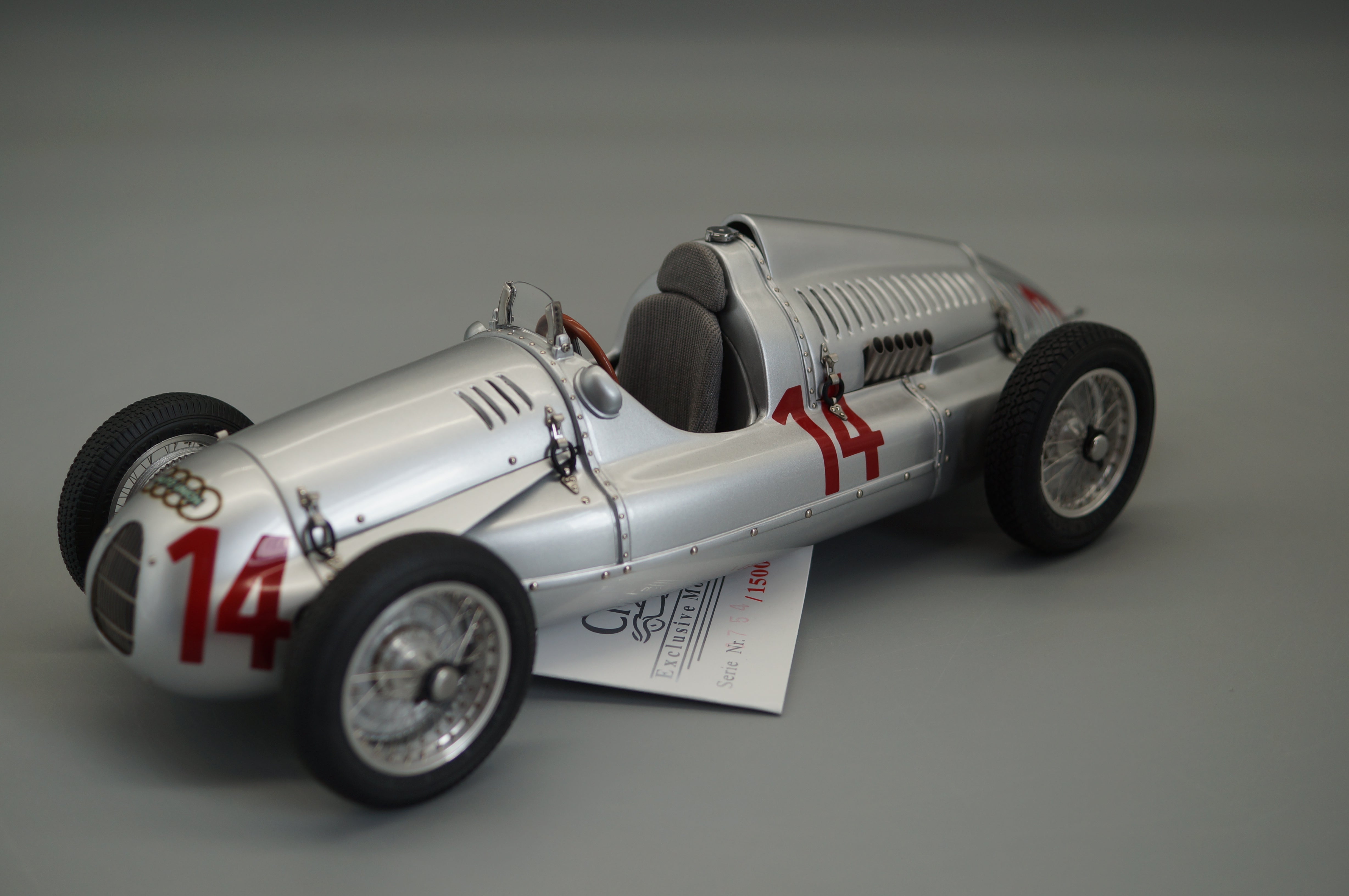 1/18 Auto Union Typ D #14, GP Frankreich 1939,G. Meier #0754/1500 CMC M-090 -pre-owned-