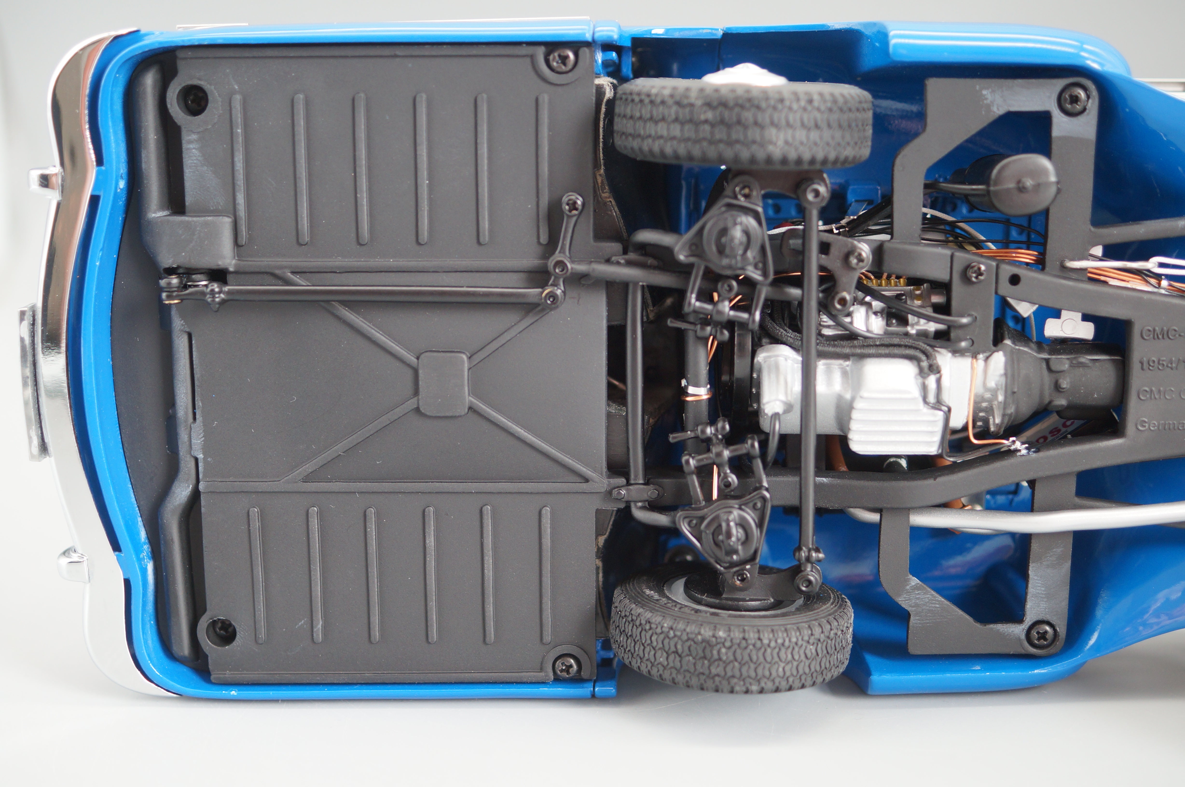 1:18 Mercedes-Benz Race Transporter "The Blue Wonder" 1954/55 REVISED VERSION #1224 CMC M-143 -pre-owned