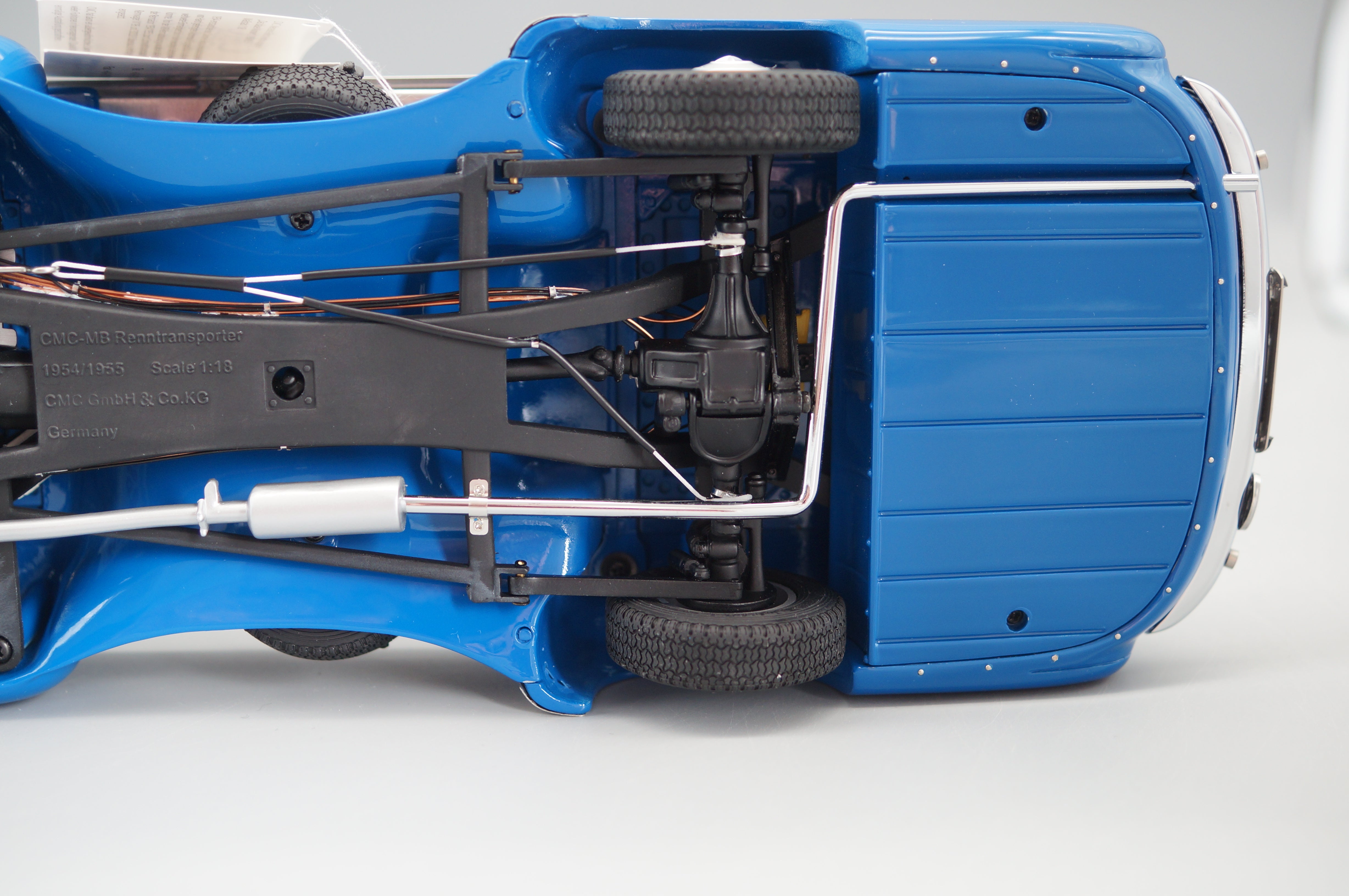 1:18 Mercedes-Benz Race Transporter "The Blue Wonder" 1954/55 REVISED VERSION #1224 CMC M-143 -pre-owned