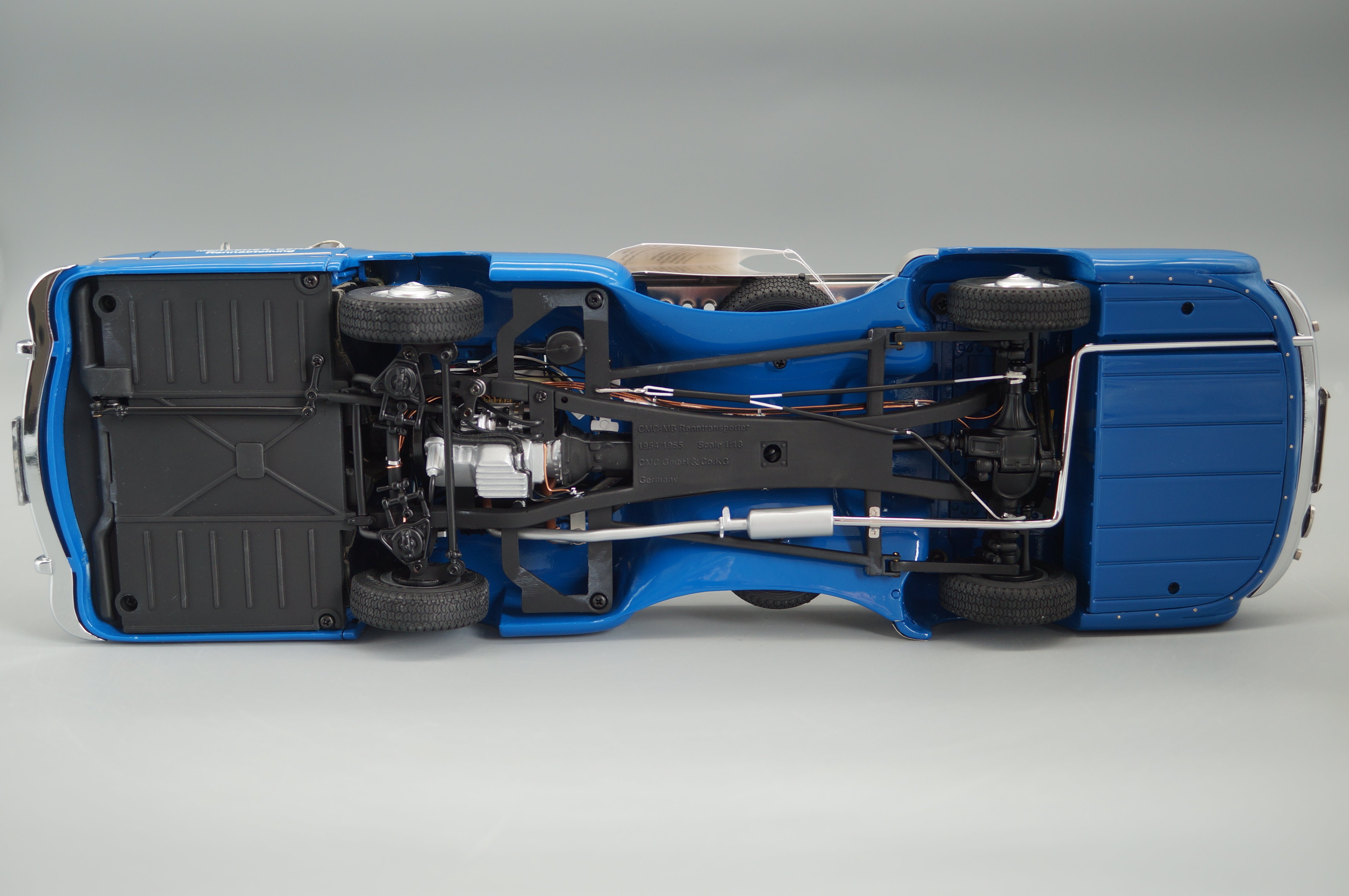 1:18 Mercedes-Benz Race Transporter "The Blue Wonder" 1954/55 REVISED VERSION #1224 CMC M-143 -pre-owned