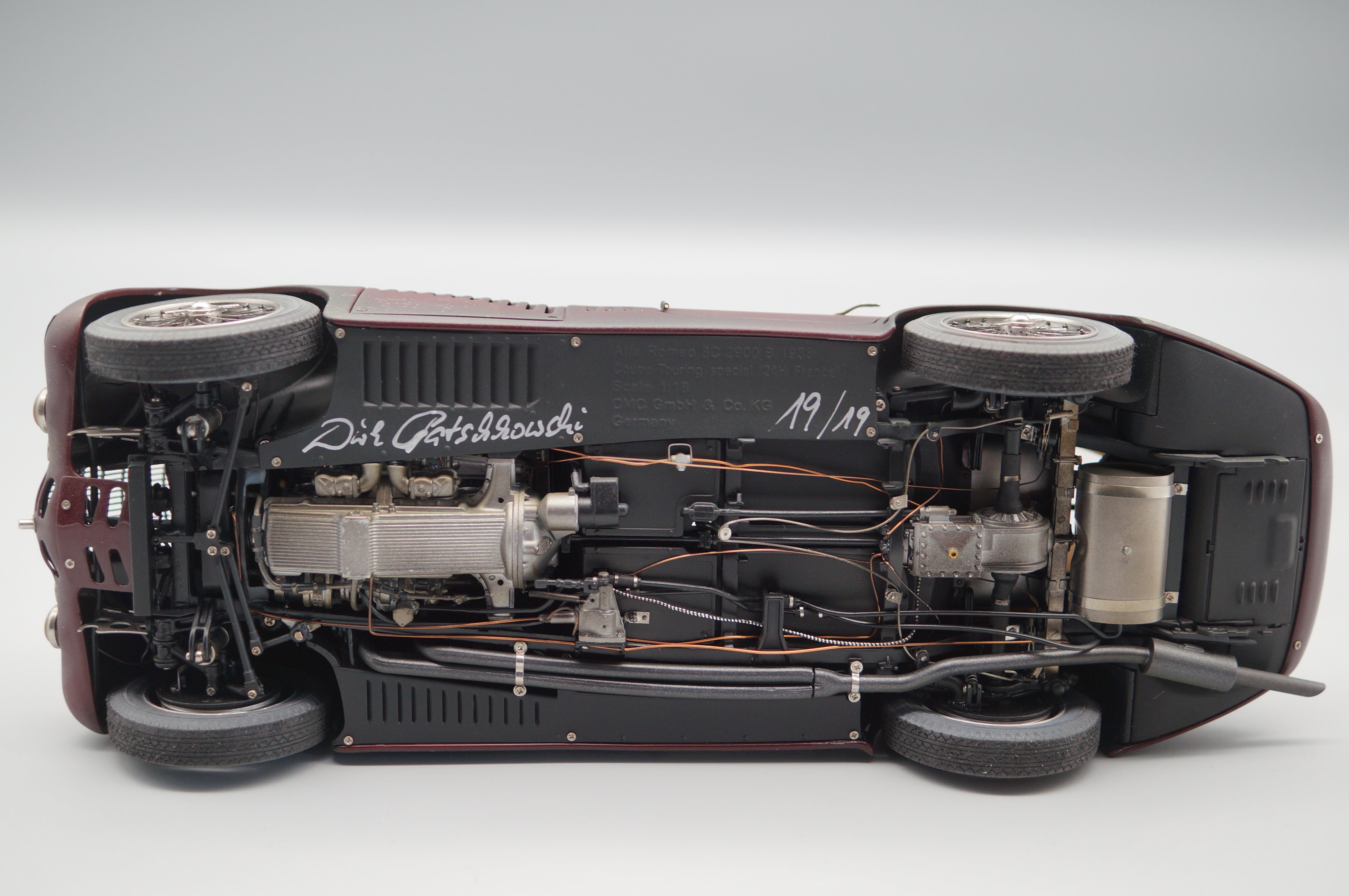 1/18 CMC M-111 Alfa Romeo 8C 2900B #19 Le Mans 1938 'Racing Legend' by Dirk Patschkowski LE 19/19
