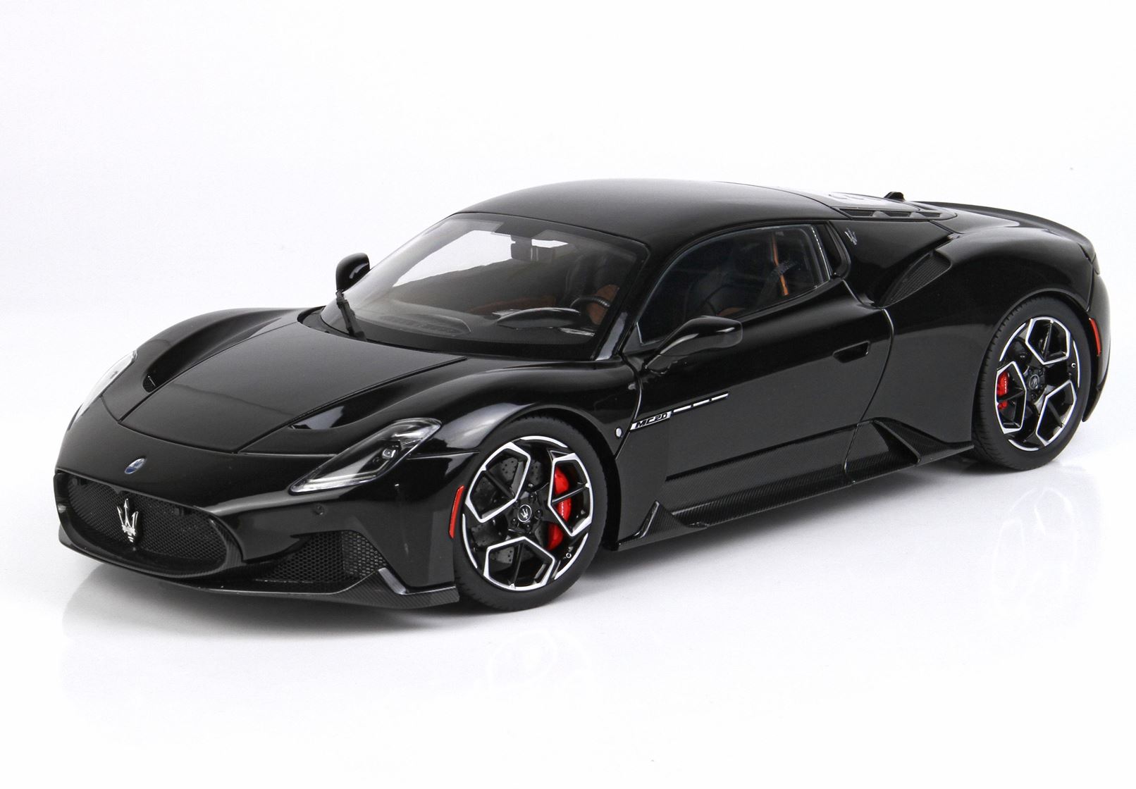 1/18 BBR Maserati MC20 Black Enigma Diecast full open HE180051B