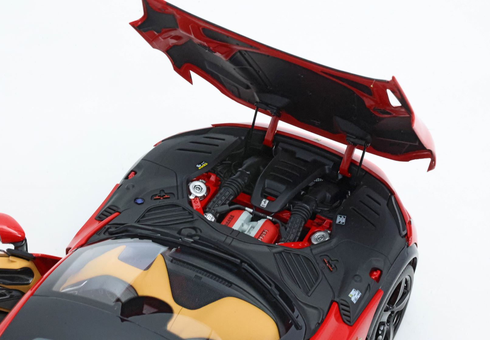 1/18 Ferrari Purosangue diecast panoramic roof, Rosso Corsa - Black Wheels BBR HE180053BDIE1
