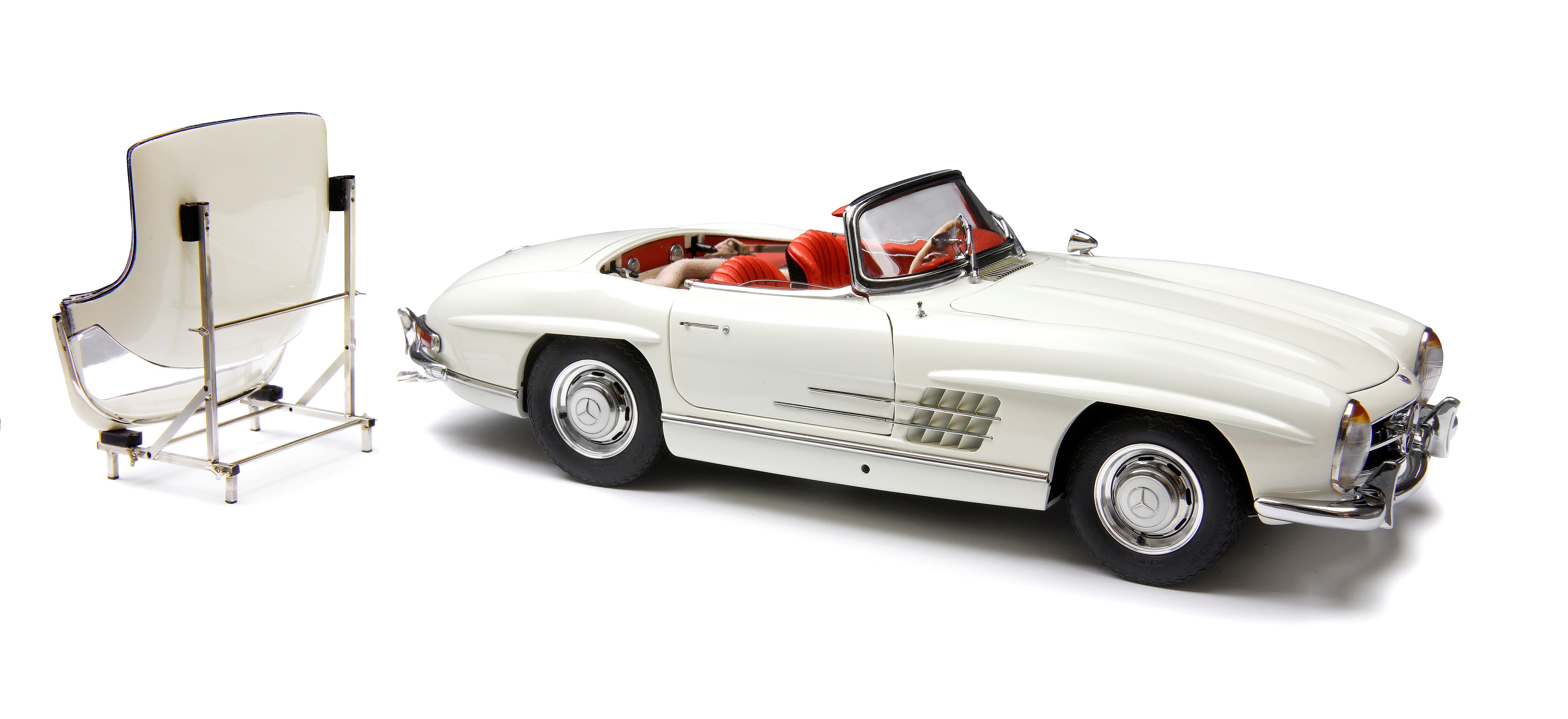 1/18 Mercedes-Benz 300 SL W198 Roadster Hardtop white CMC M-284