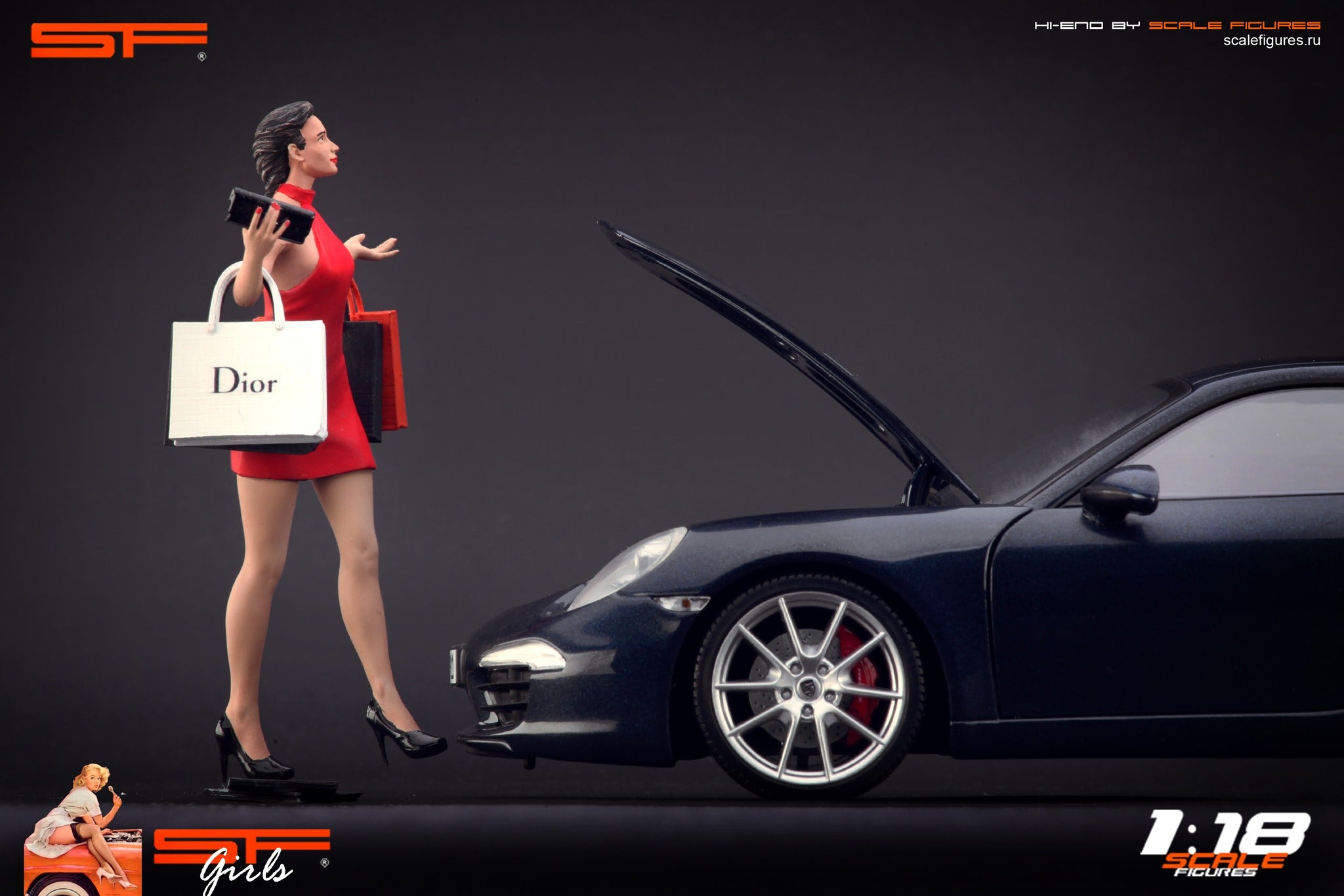 1/18 Shopping Girl by SF Scale Figures - Handcrafted