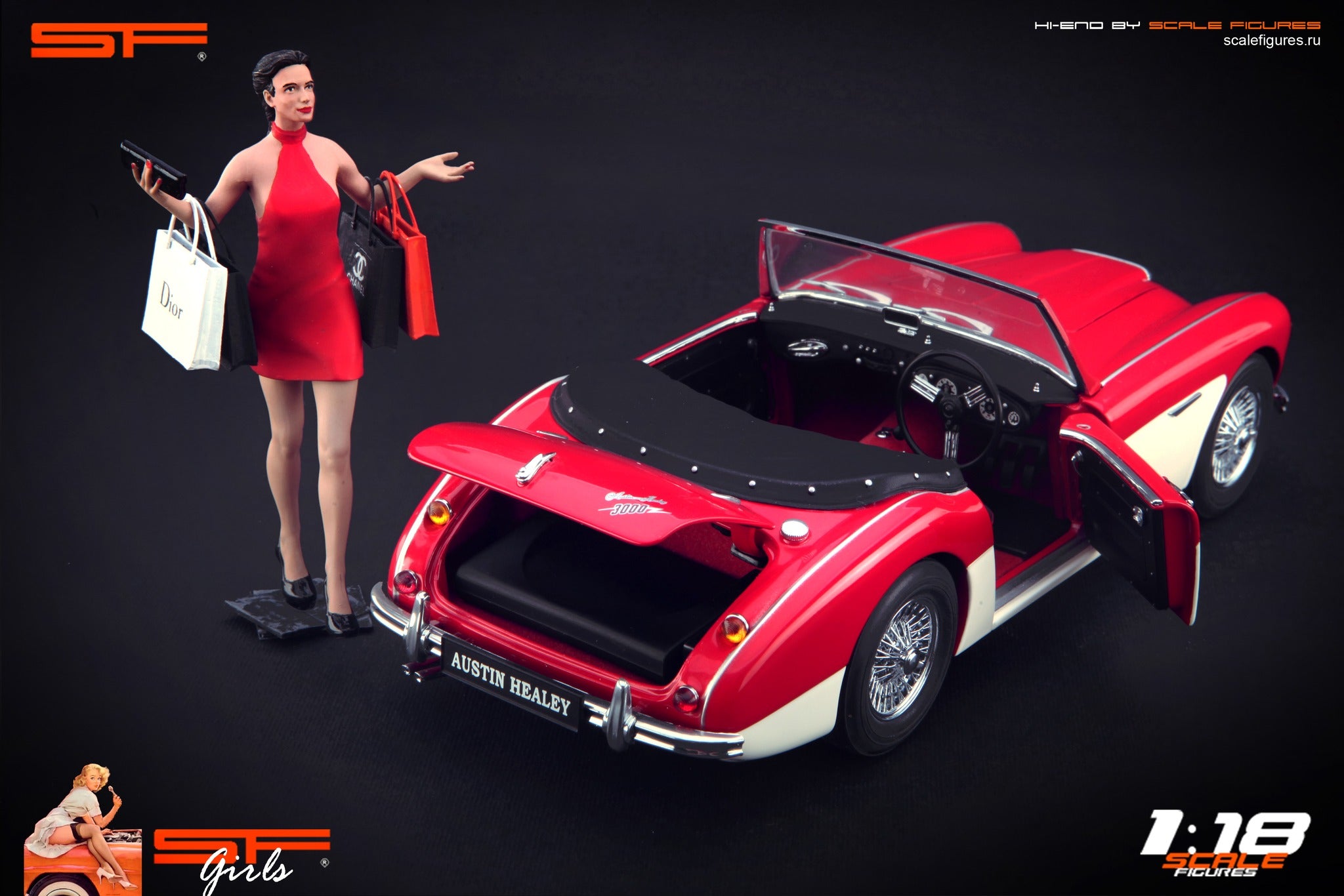 1/18 Shopping Girl by SF Scale Figures - Handcrafted