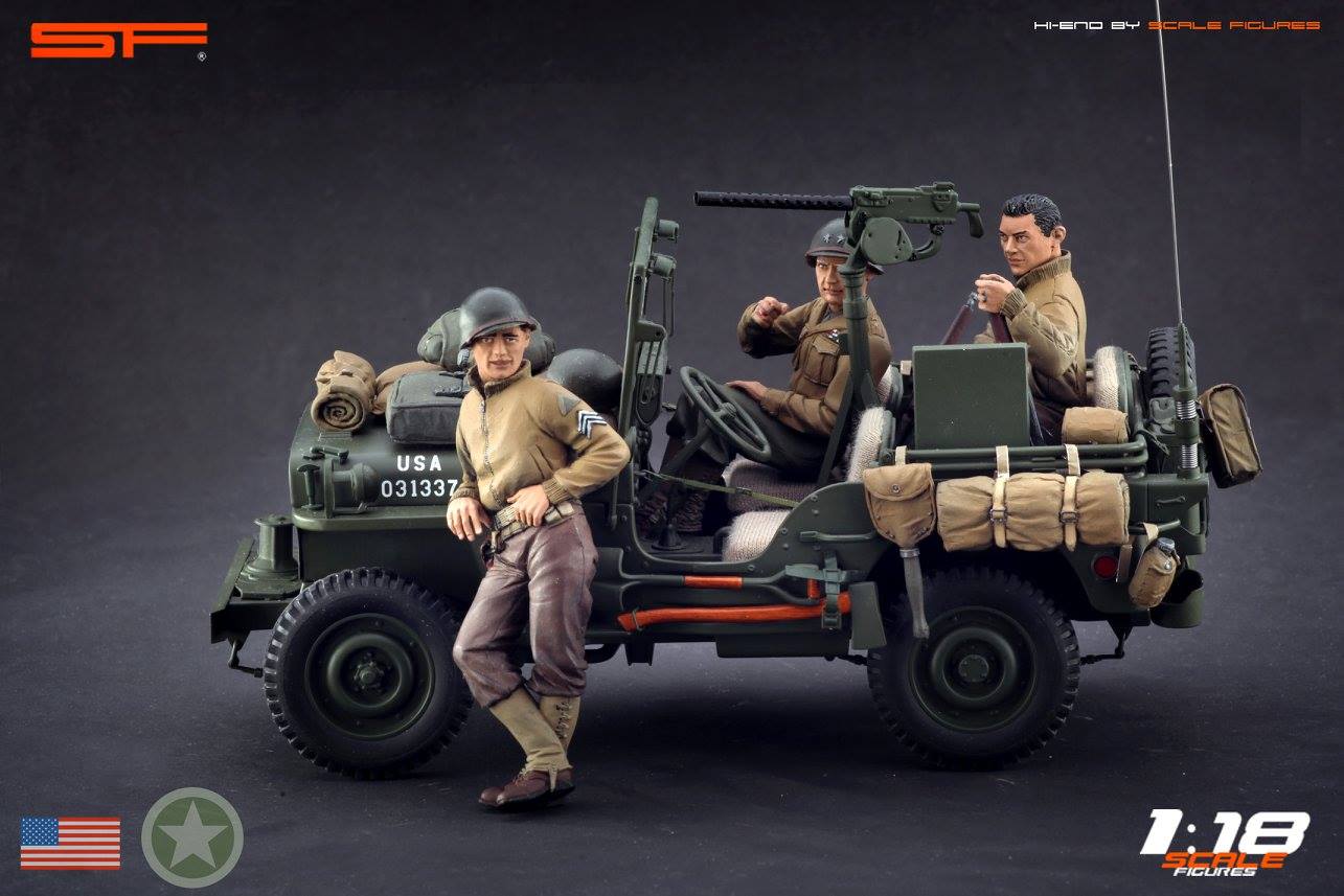1/18 CREW for WILLY'S JEEP by SF Scale Figures - Handcrafted -