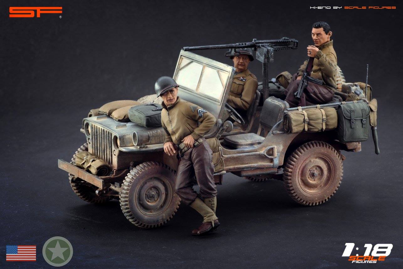 1/18 CREW for WILLY'S JEEP by SF Scale Figures - Handcrafted -