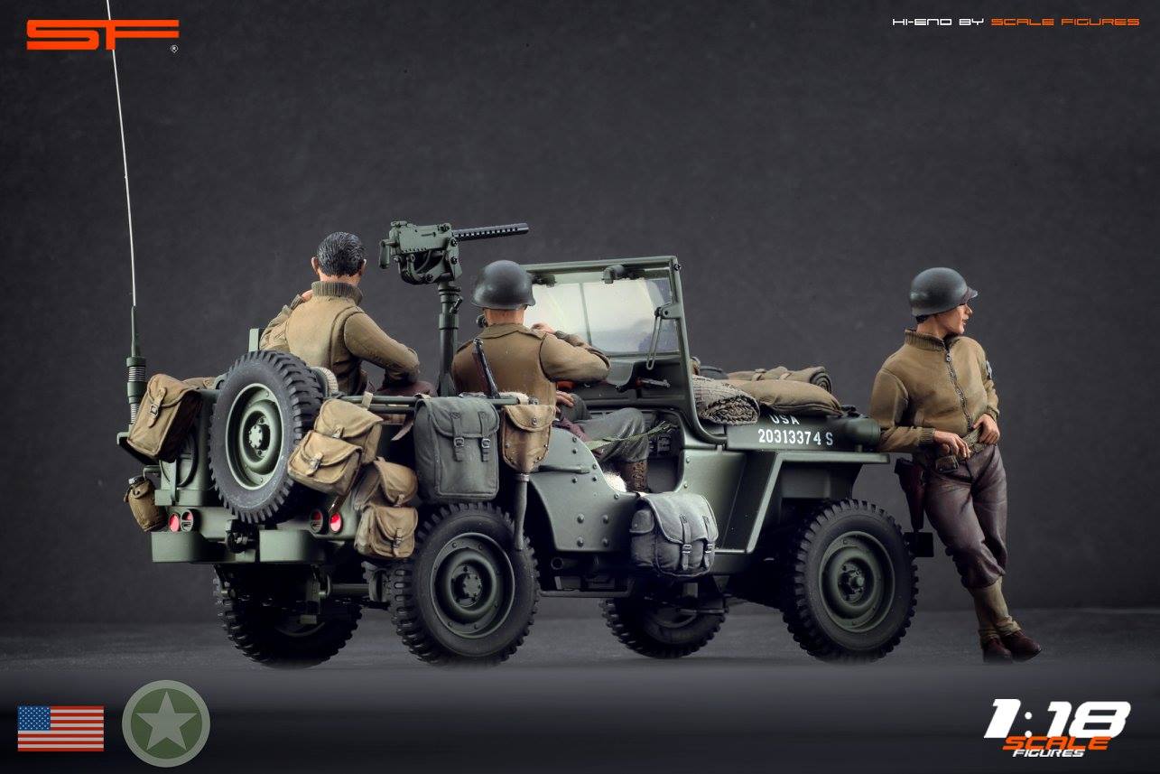 1/18 CREW for WILLY'S JEEP by SF Scale Figures - Handcrafted -