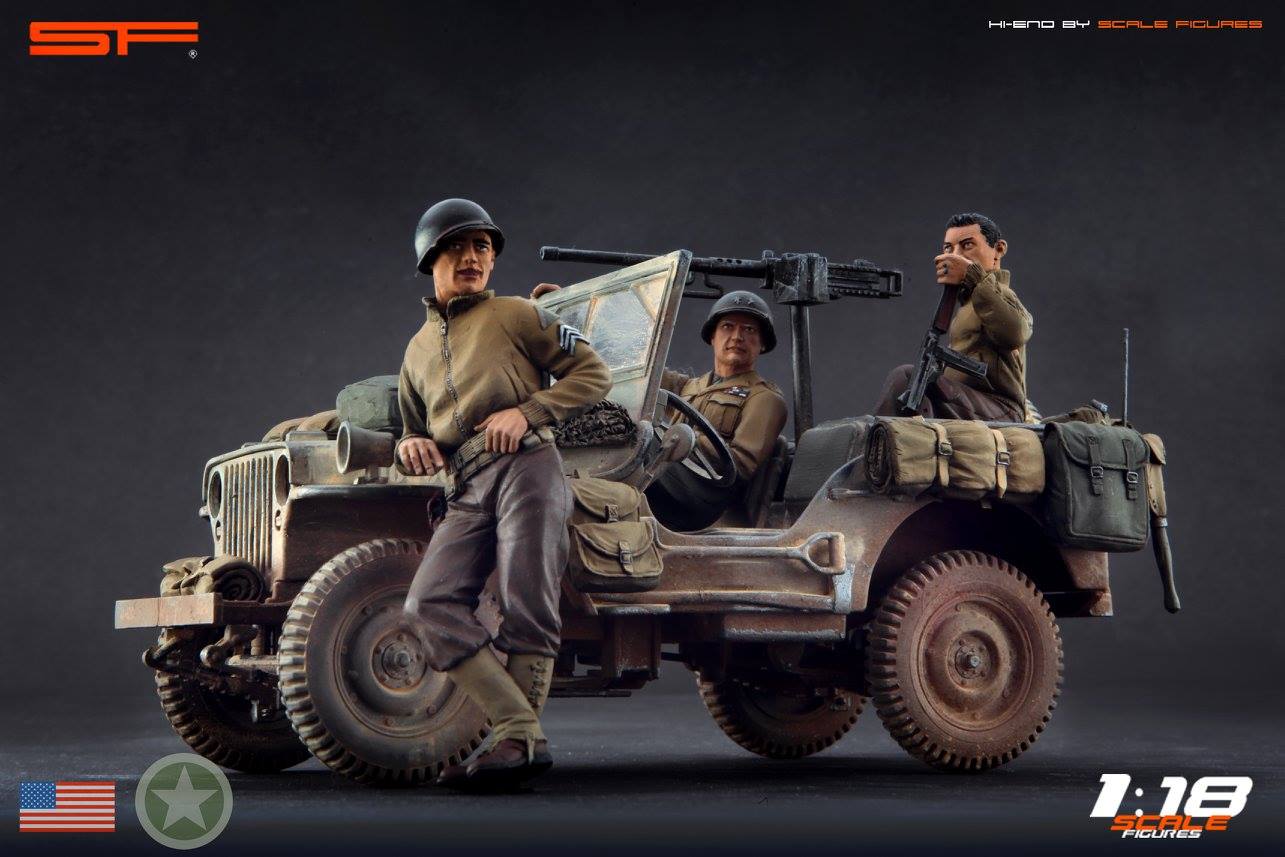 1/18 CREW for WILLY'S JEEP by SF Scale Figures - Handcrafted -