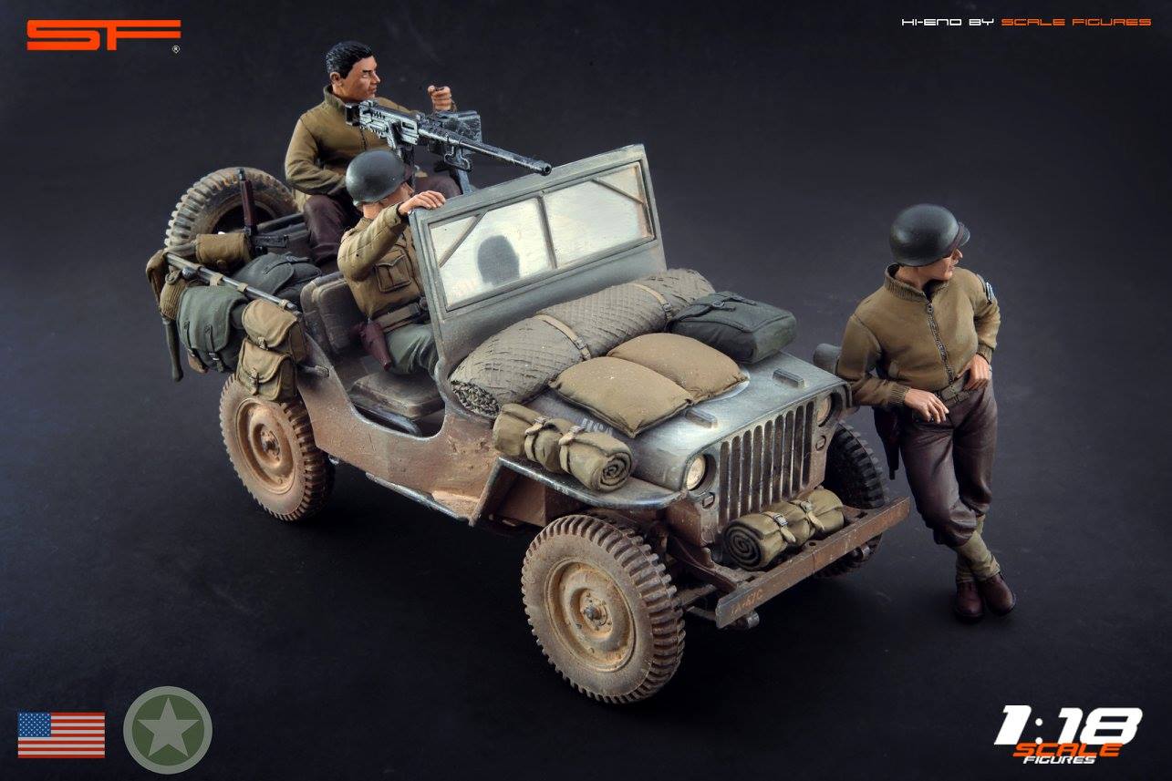 1/18 CREW for WILLY'S JEEP by SF Scale Figures - Handcrafted -