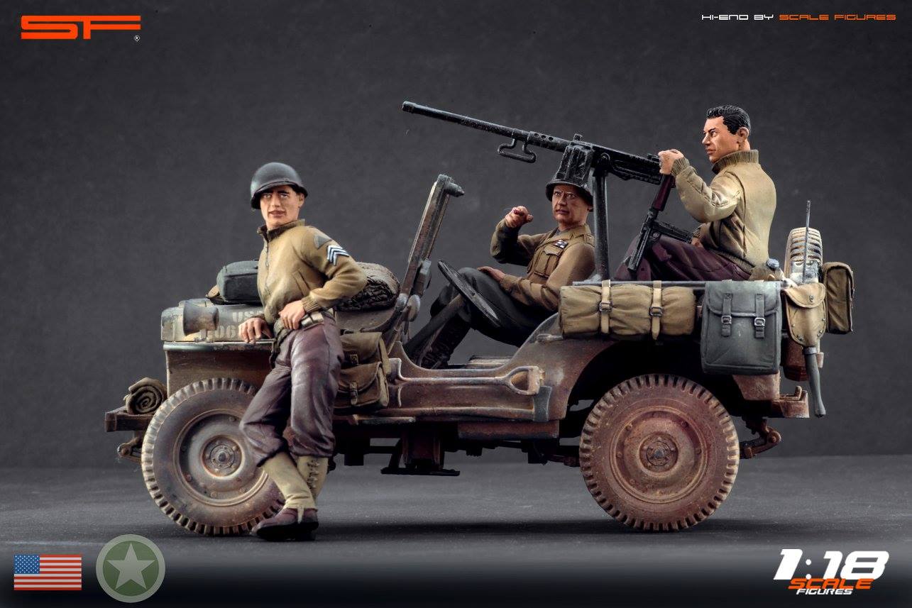 1/18 CREW for WILLY'S JEEP by SF Scale Figures - Handcrafted -