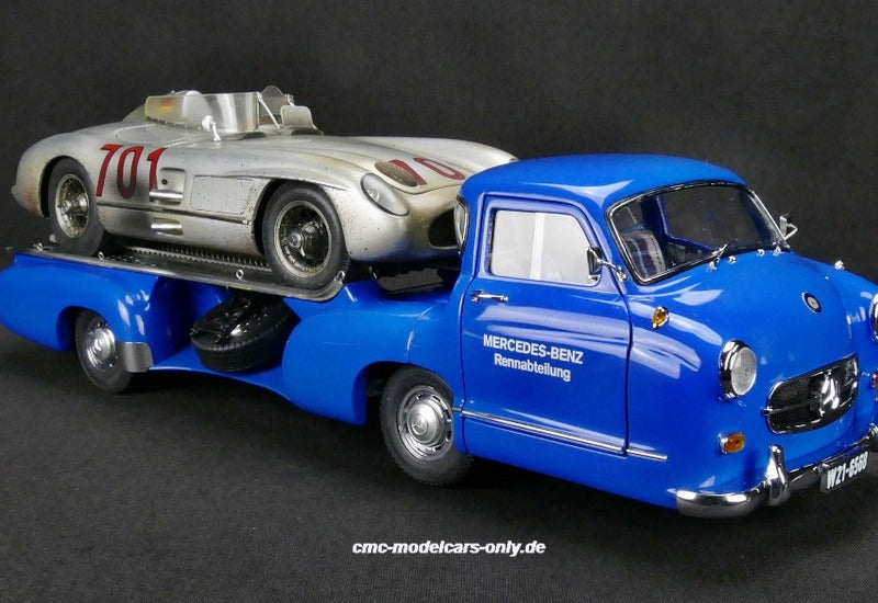 Mercedes-Benz Renntransporter mit 300 SLR #701 Dirty Hero CMC M-163 pre-owned