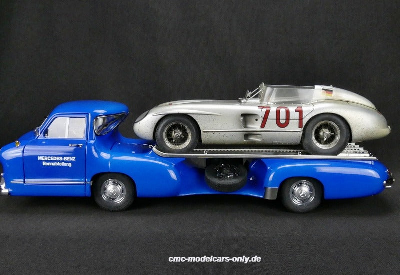 Mercedes-Benz Renntransporter mit 300 SLR #701 Dirty Hero CMC M-163 pre-owned