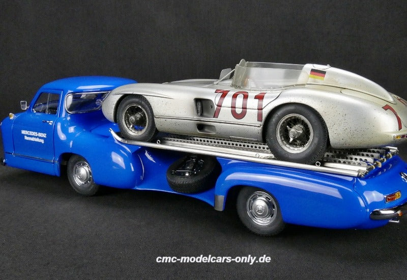 Mercedes-Benz Renntransporter mit 300 SLR #701 Dirty Hero CMC M-163 pre-owned