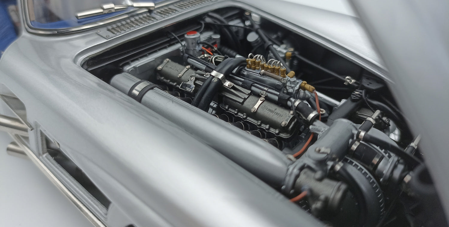 Mercedes-Benz 300 SLR Coupe 1955 Blaues Interieur CMC M-243