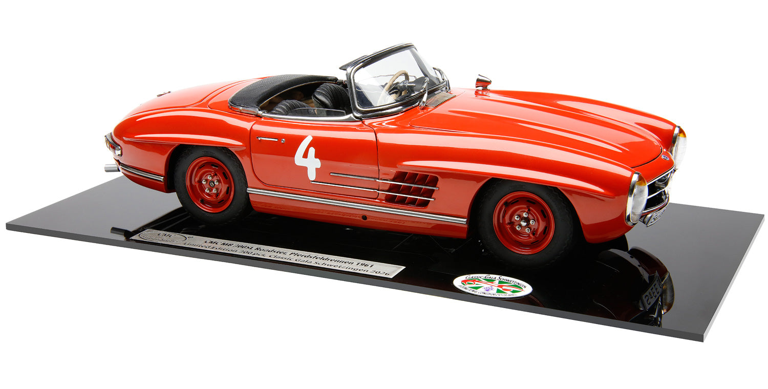 1/18 Mercedes-Benz 300 SL Roadster Rennvariante #4 Sondermodell Classic Gala Schwetzingen CMC M-296