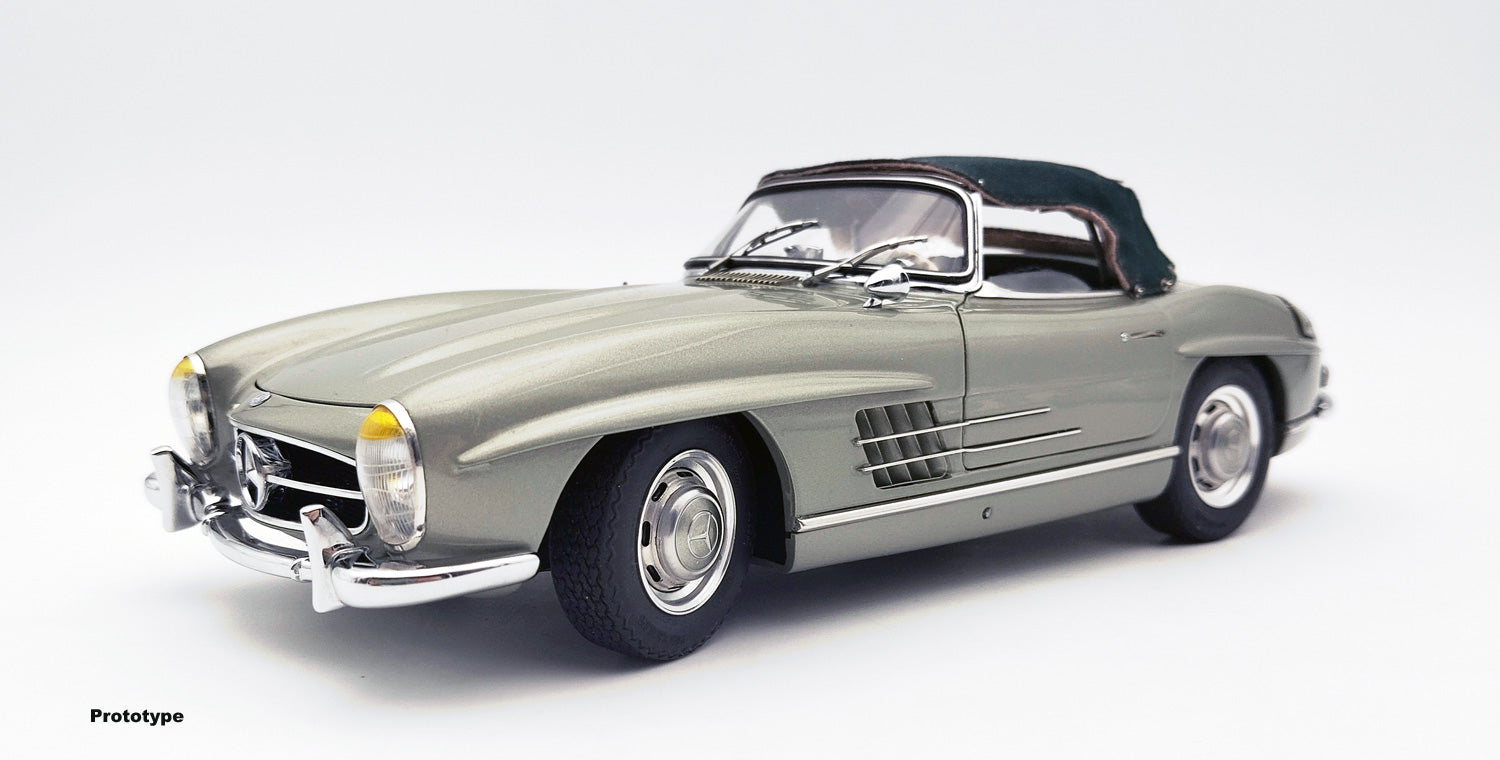 1:18 CMC M-285 Mercedes-Benz 300 SL W198 Roadster soft top black