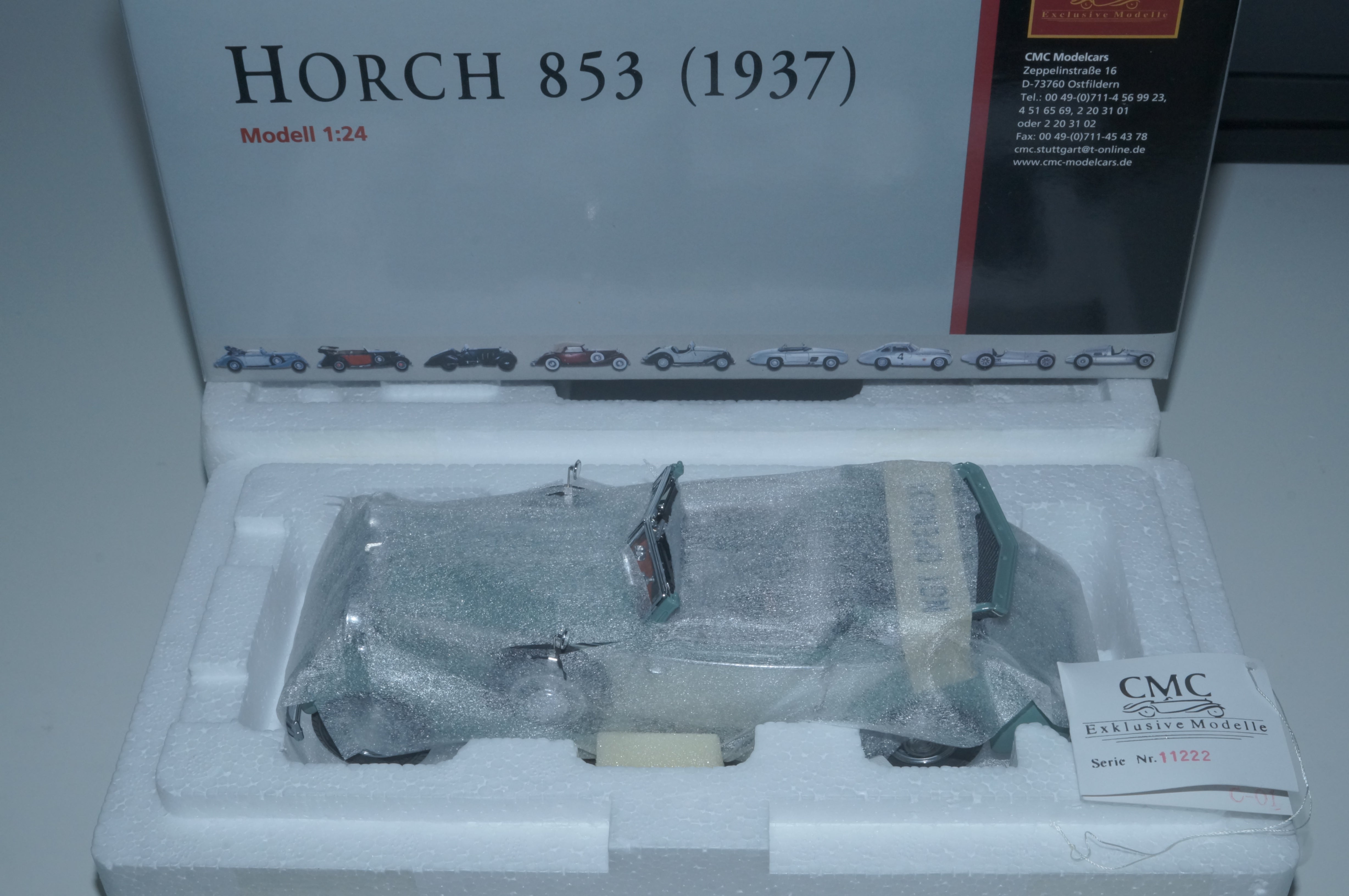 1/24 Horch 853 Cabriolet offen grün CMC M-016
