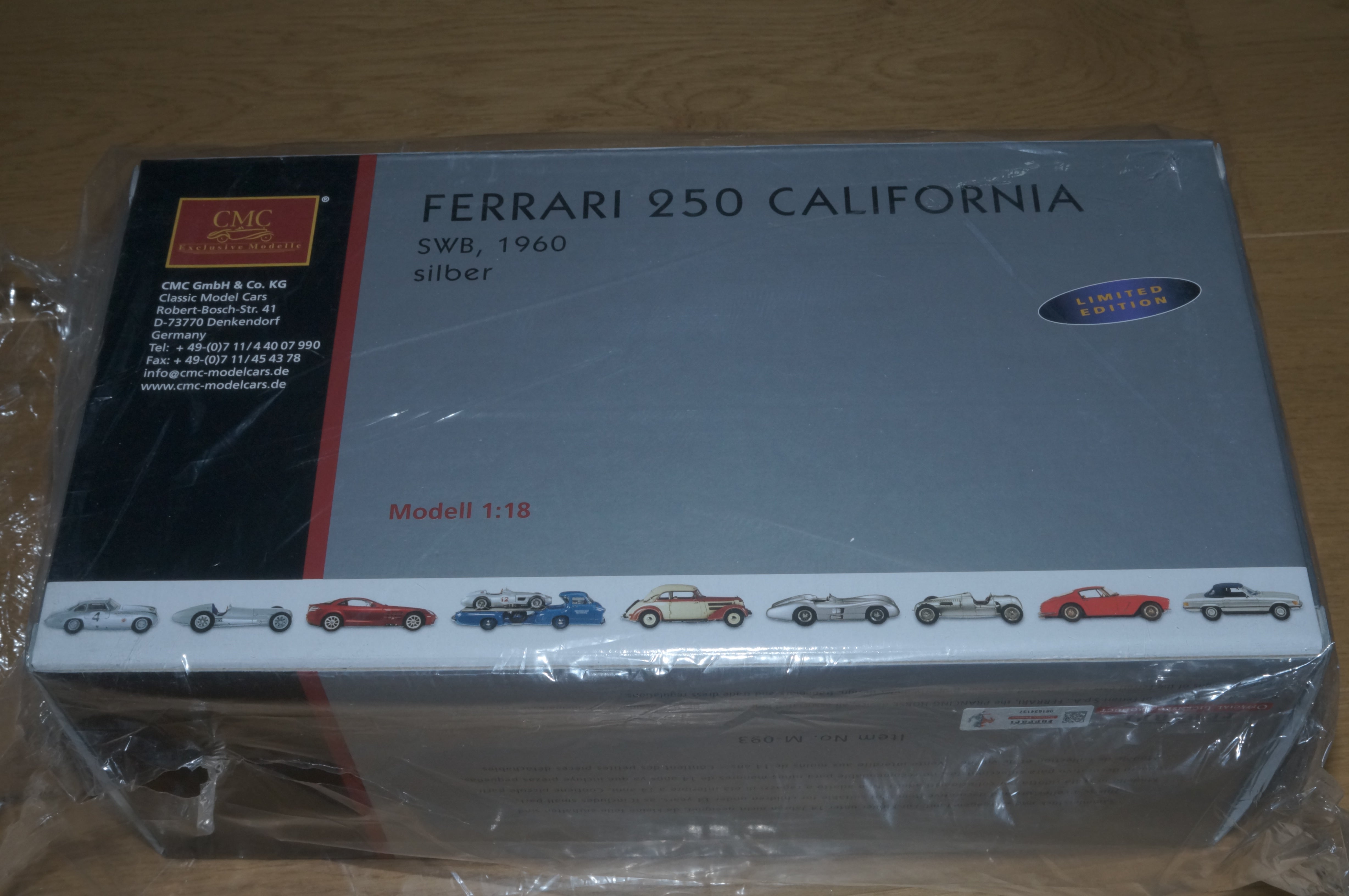 Ferrari 250 SWB California Spyder 1961 silber CMC M-093 LE