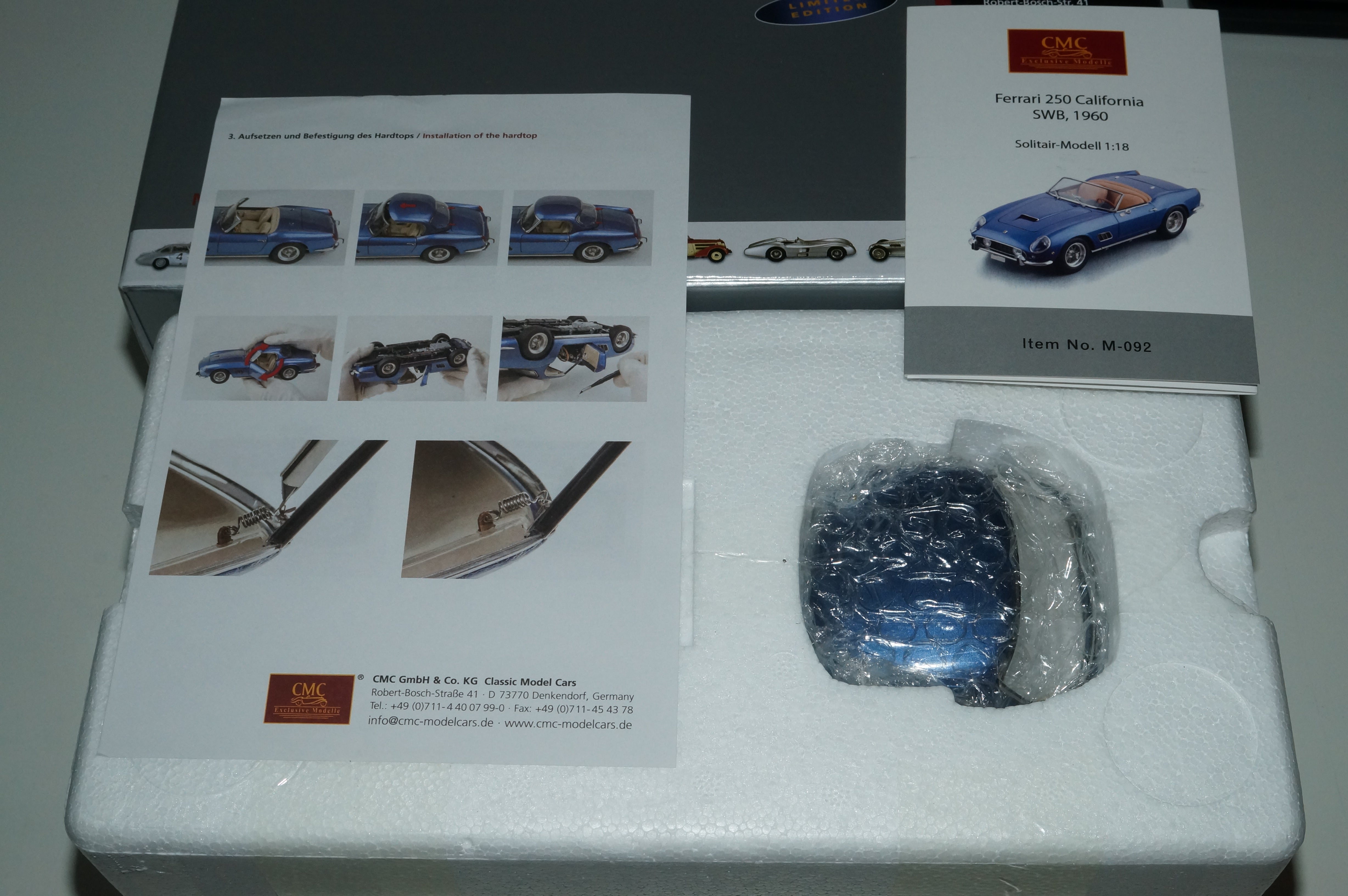 Ferrari 250 SWB California Spyder 1961 blau CMC M-092