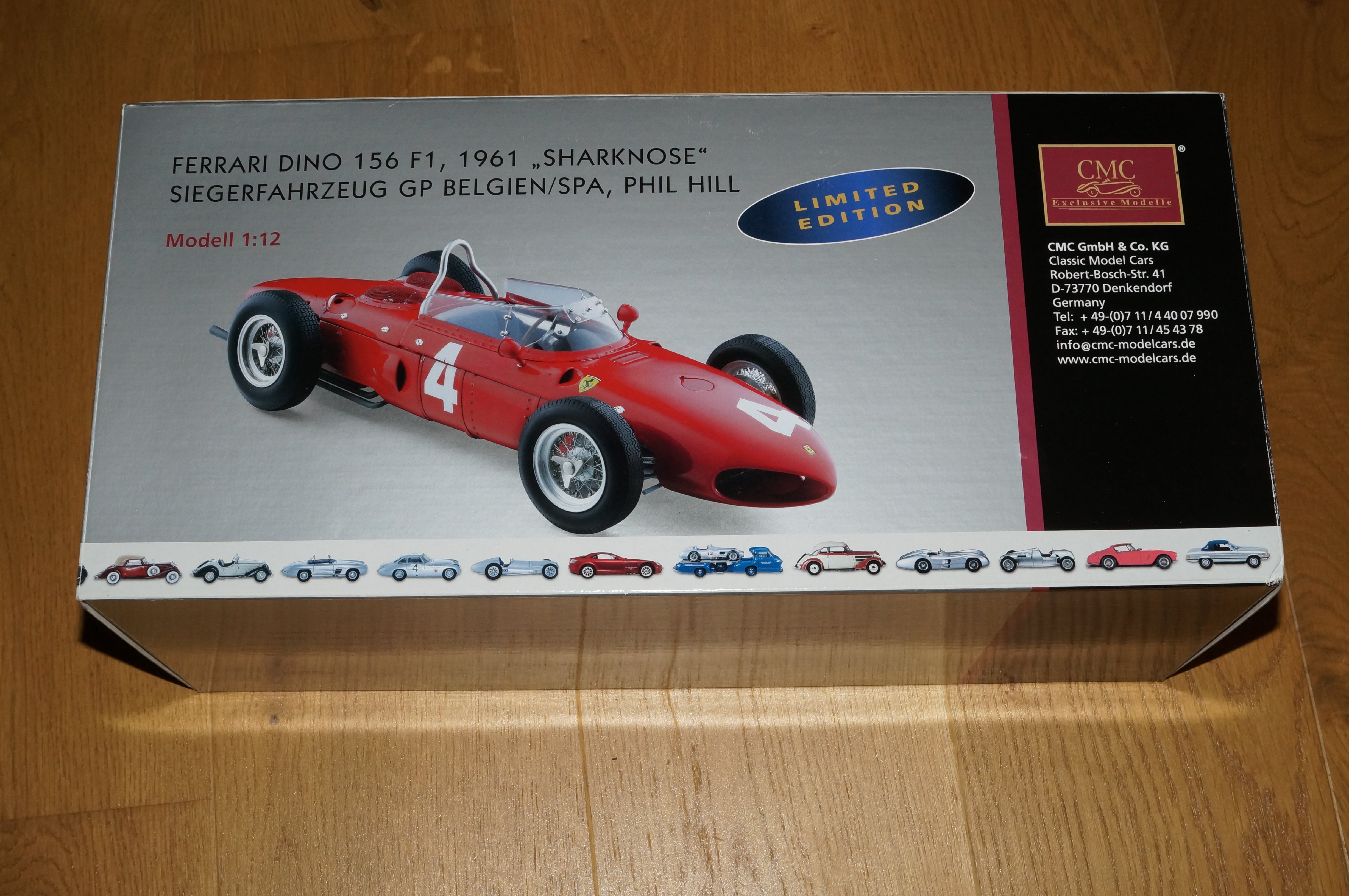 1/12 Ferrari Dino 156 F1 Sharknose #4 PHILL CMC C-007 aus Vorbesitz