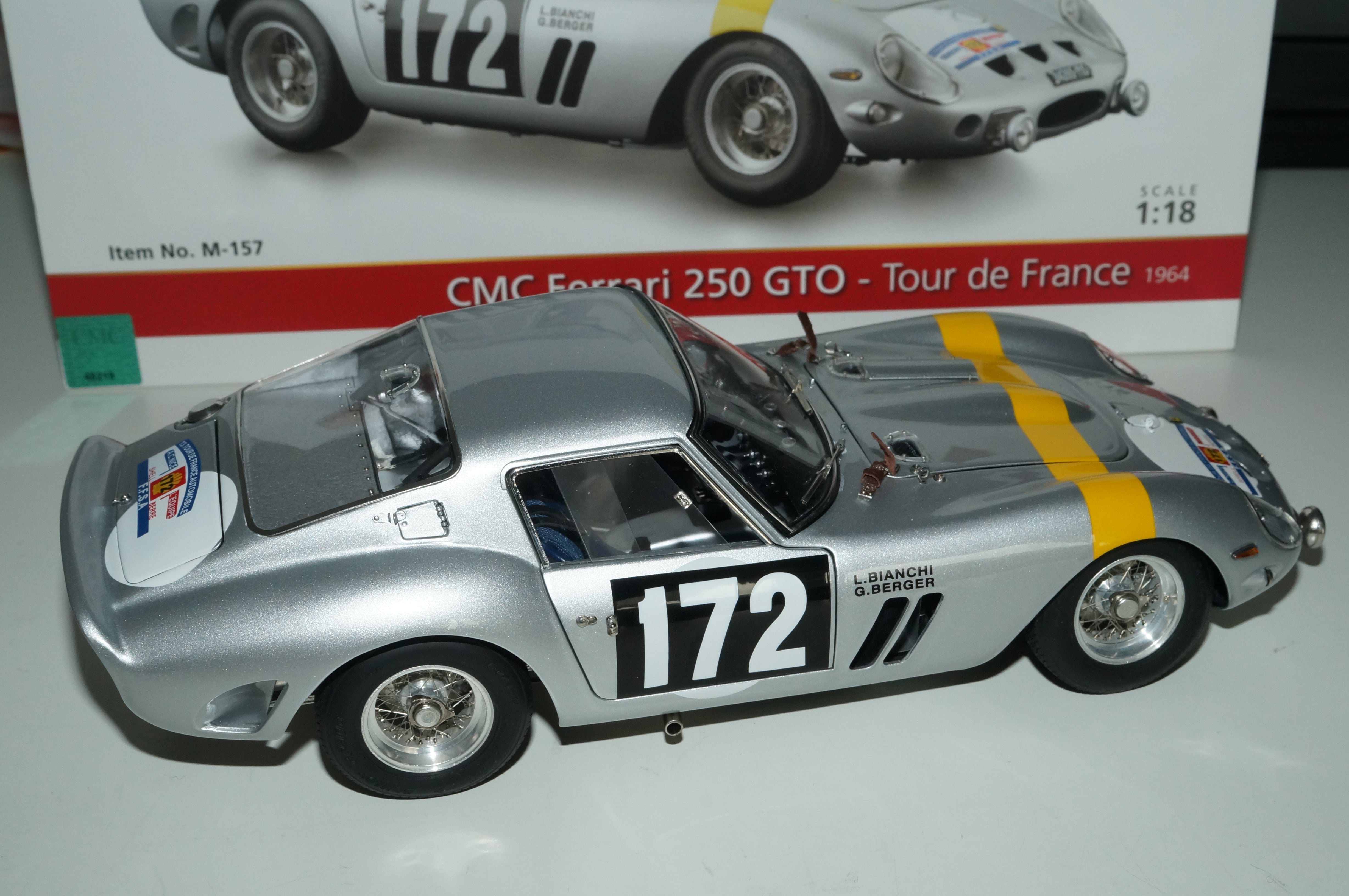 1:18 CMC Ferrari 250 GTO #172 Tour de France 1964 CMC M-157
