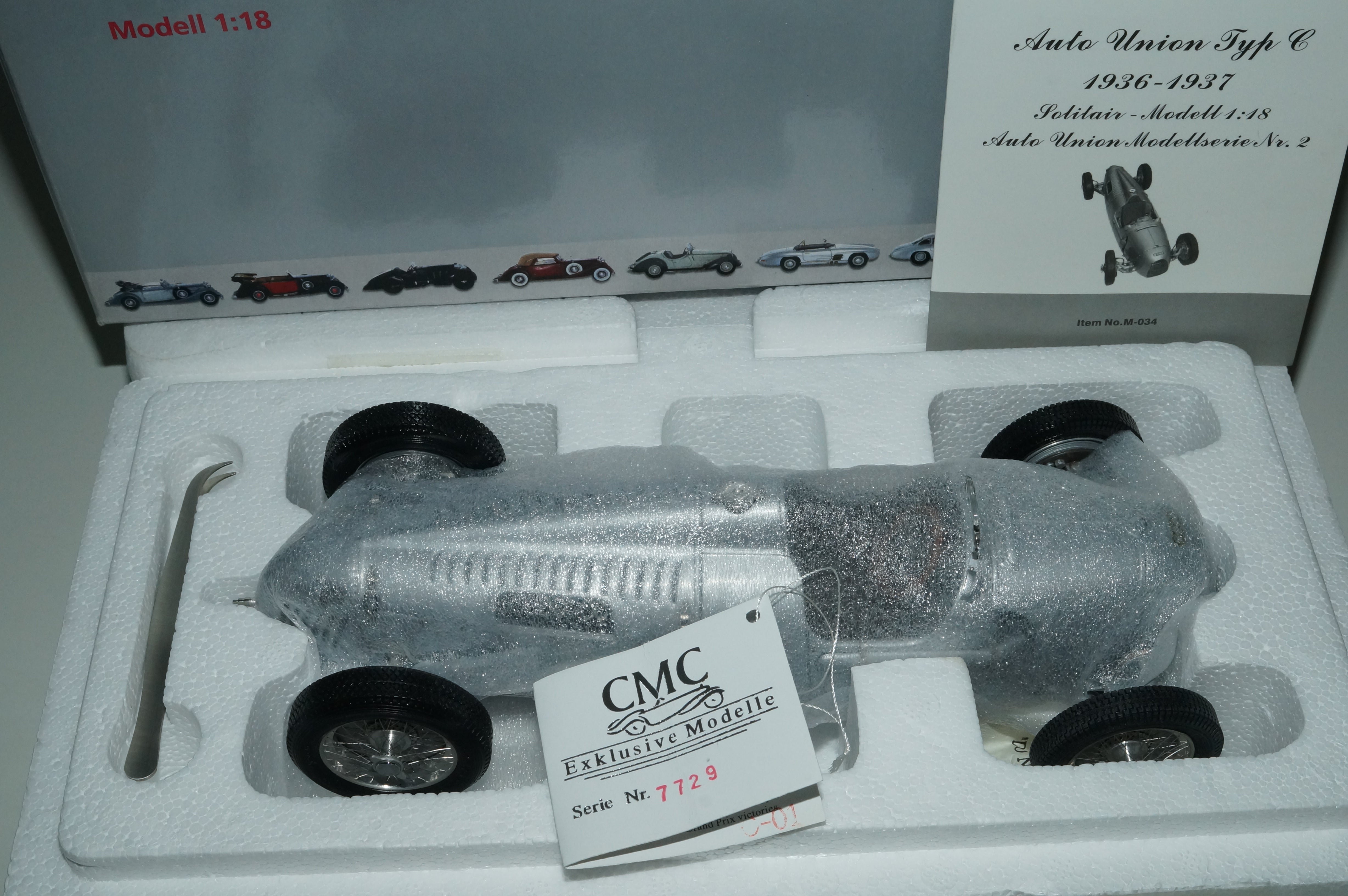 1/18 Auto Union Typ C #3394 CMC M-034 -pre-owned
