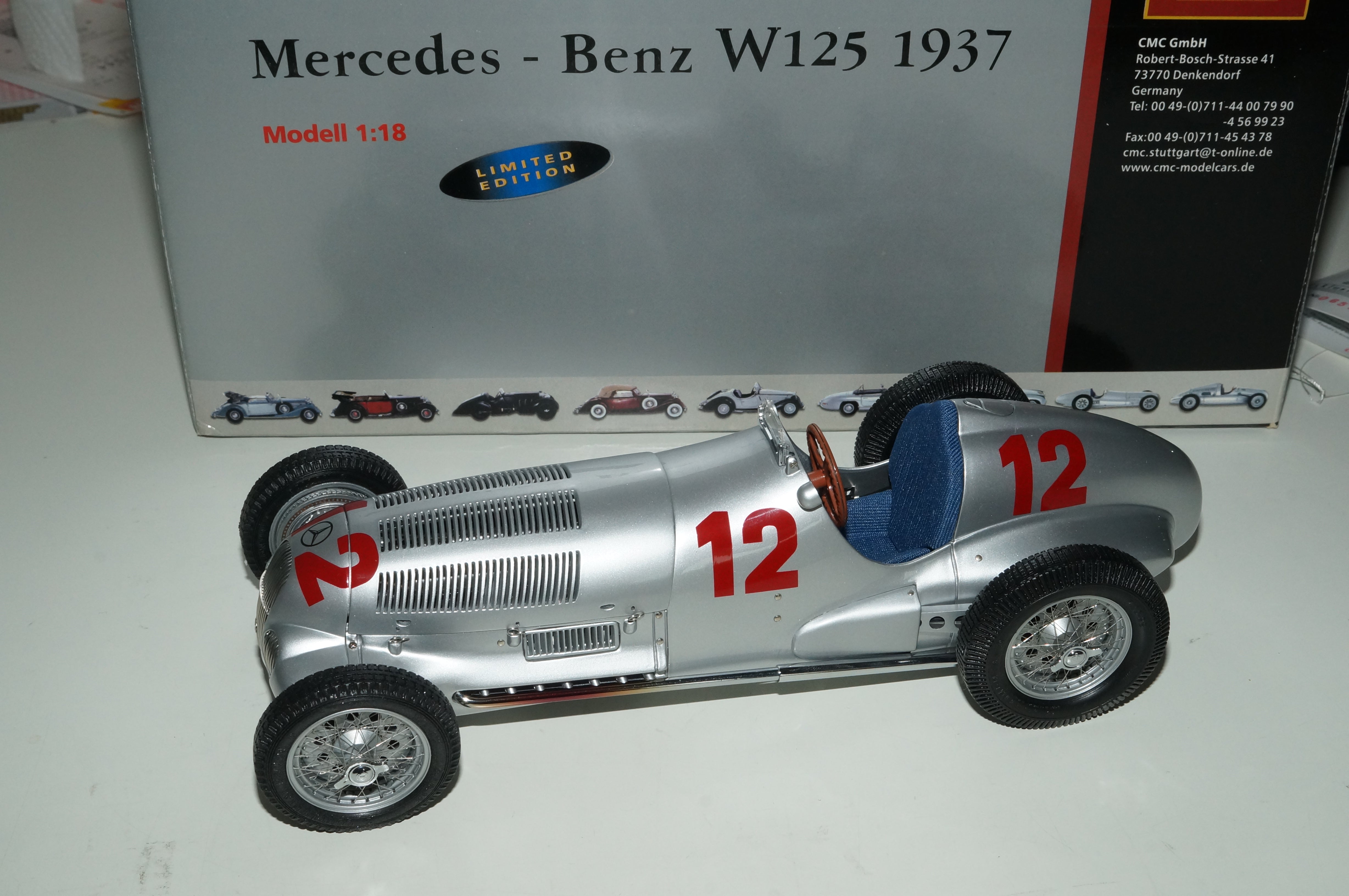 Mercedes-Benz W125 #12 R. Caracciola CMC M-052 LE 3,000 from pre-ownership