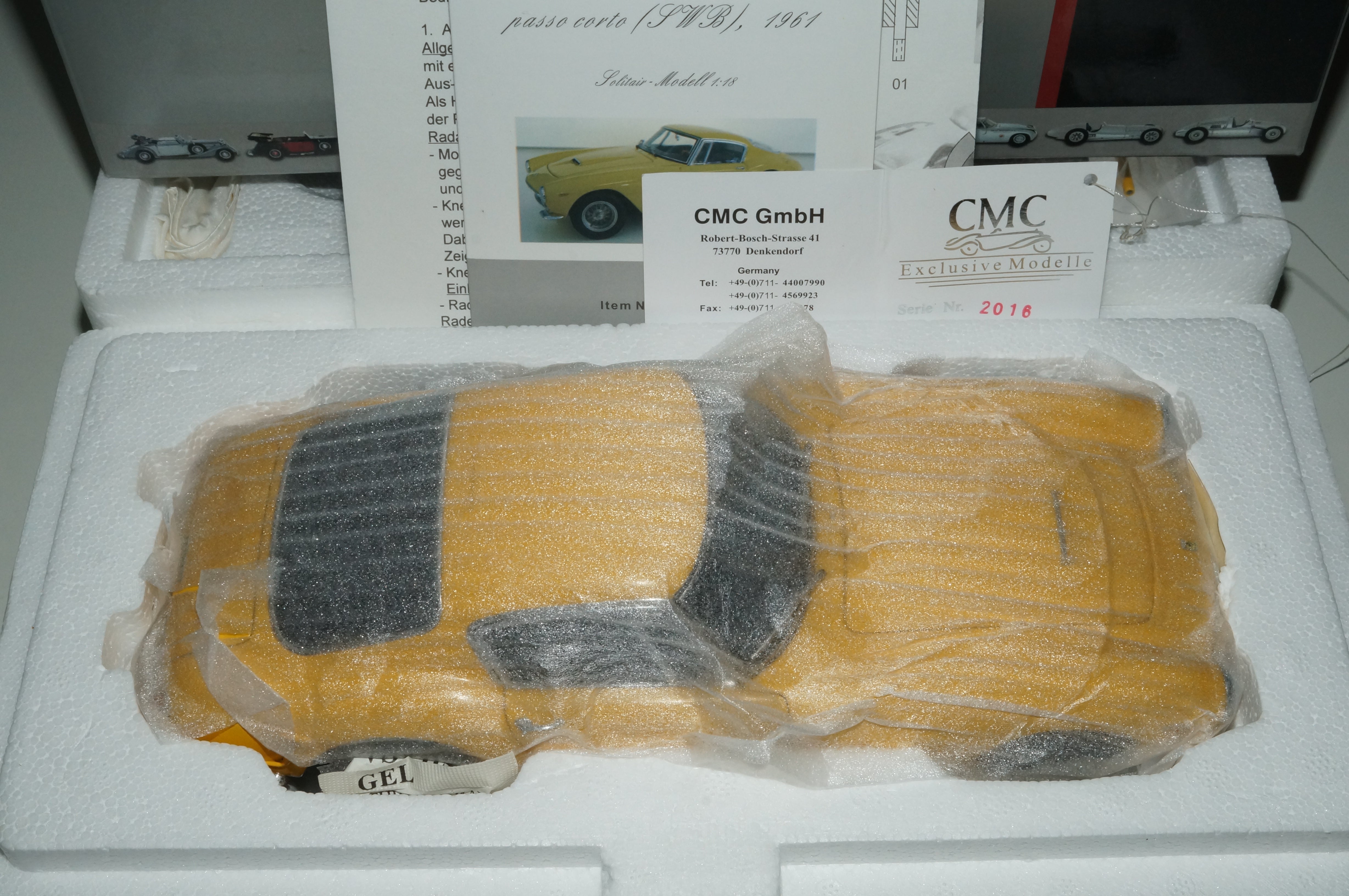 Ferrari 250 GT Berlinetta passo corto GELB CMC M-054 aus Vorbesitz