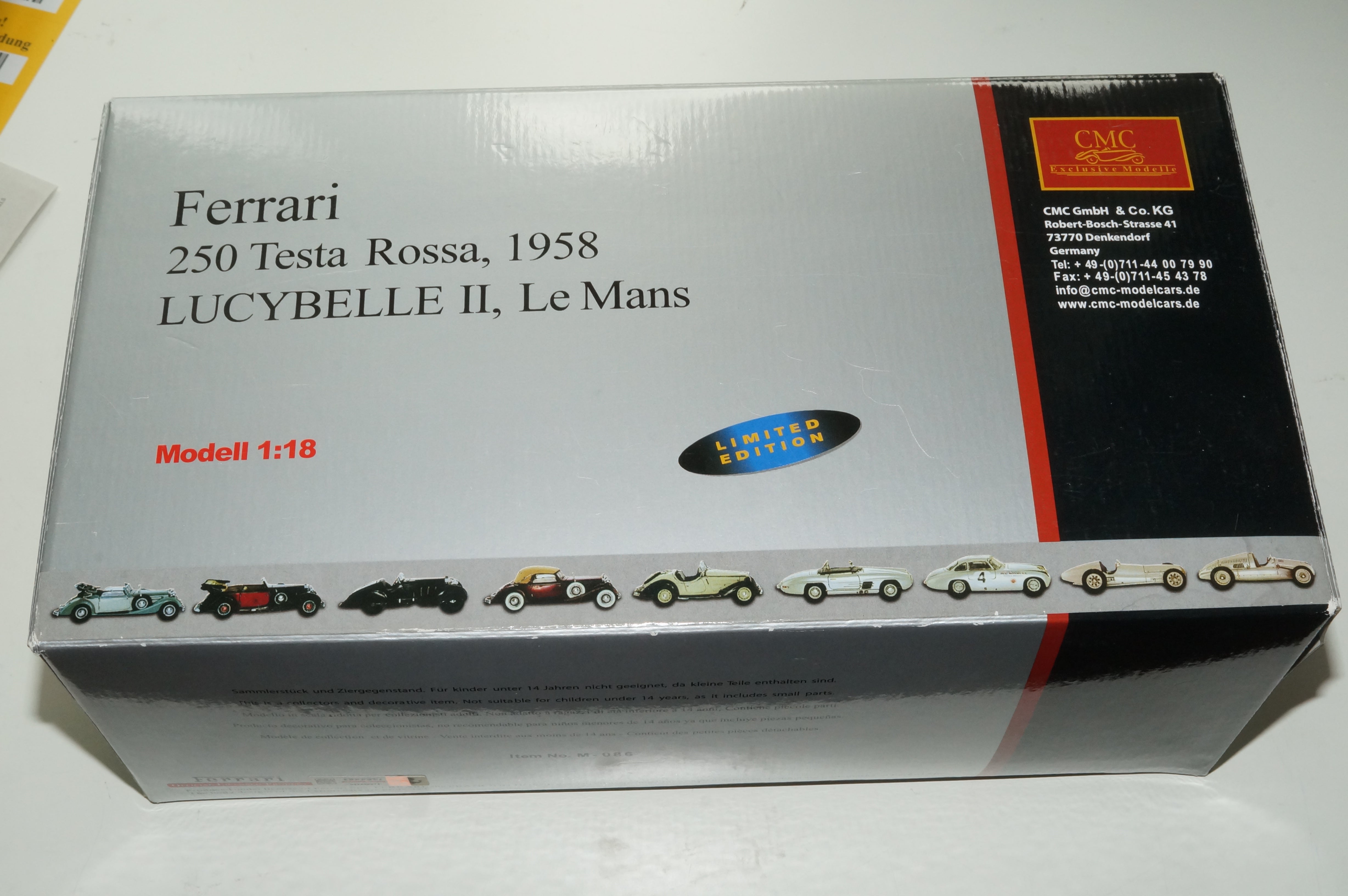 Ferrari 250 Testa Rossa #22 Lucybelle II CMC M-086 limitiert auf 2.000 Stück -pre-owned-