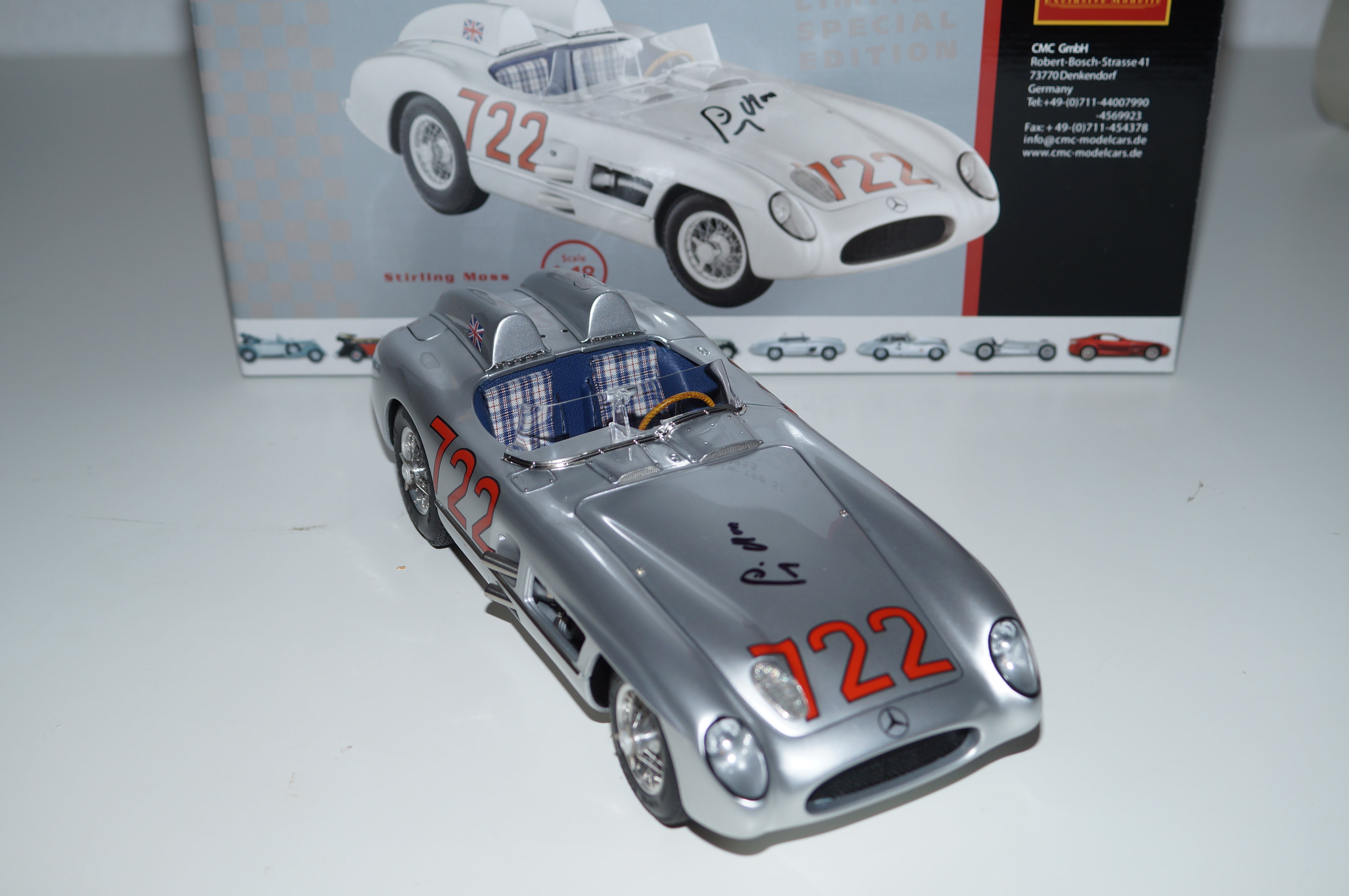 Mercedes-Benz 300 SLR Mille Miglia #722 signiert von S.Moss CMC M-072