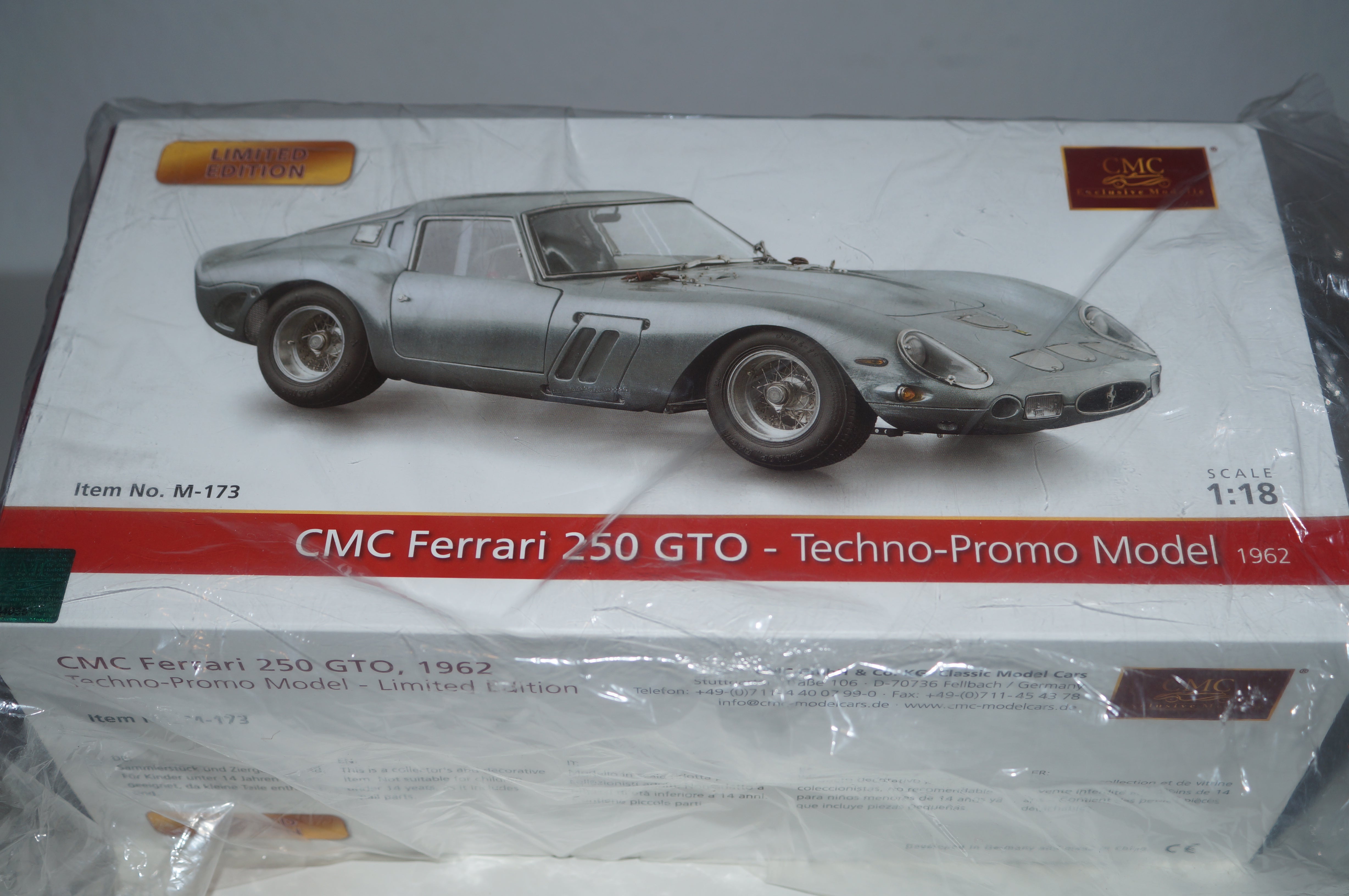 CMC Ferrari 250 GTO Techno-Promo Model CMC M-173 LE 500