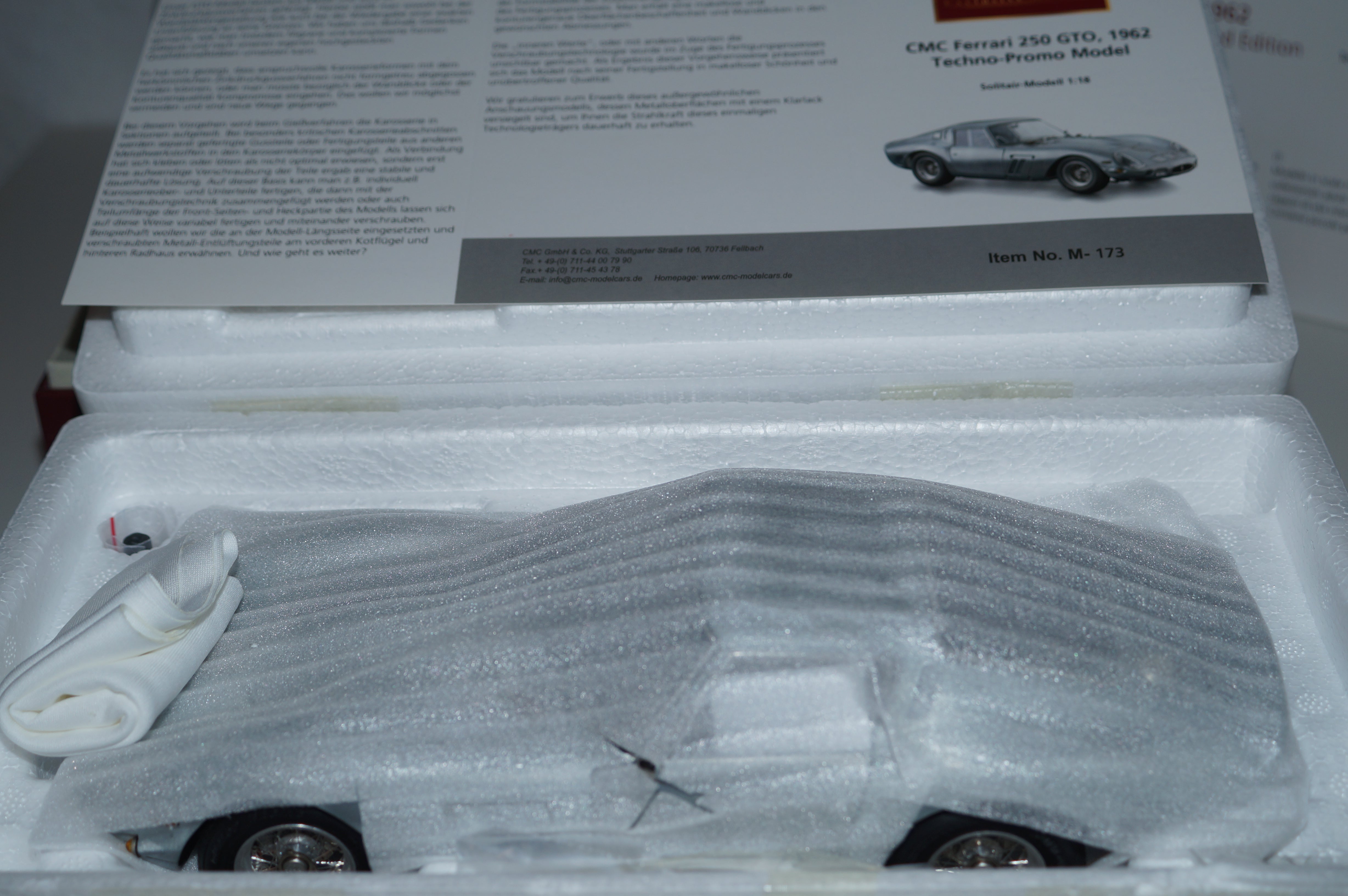CMC Ferrari 250 GTO Techno-Promo Model CMC M-173 LE 500