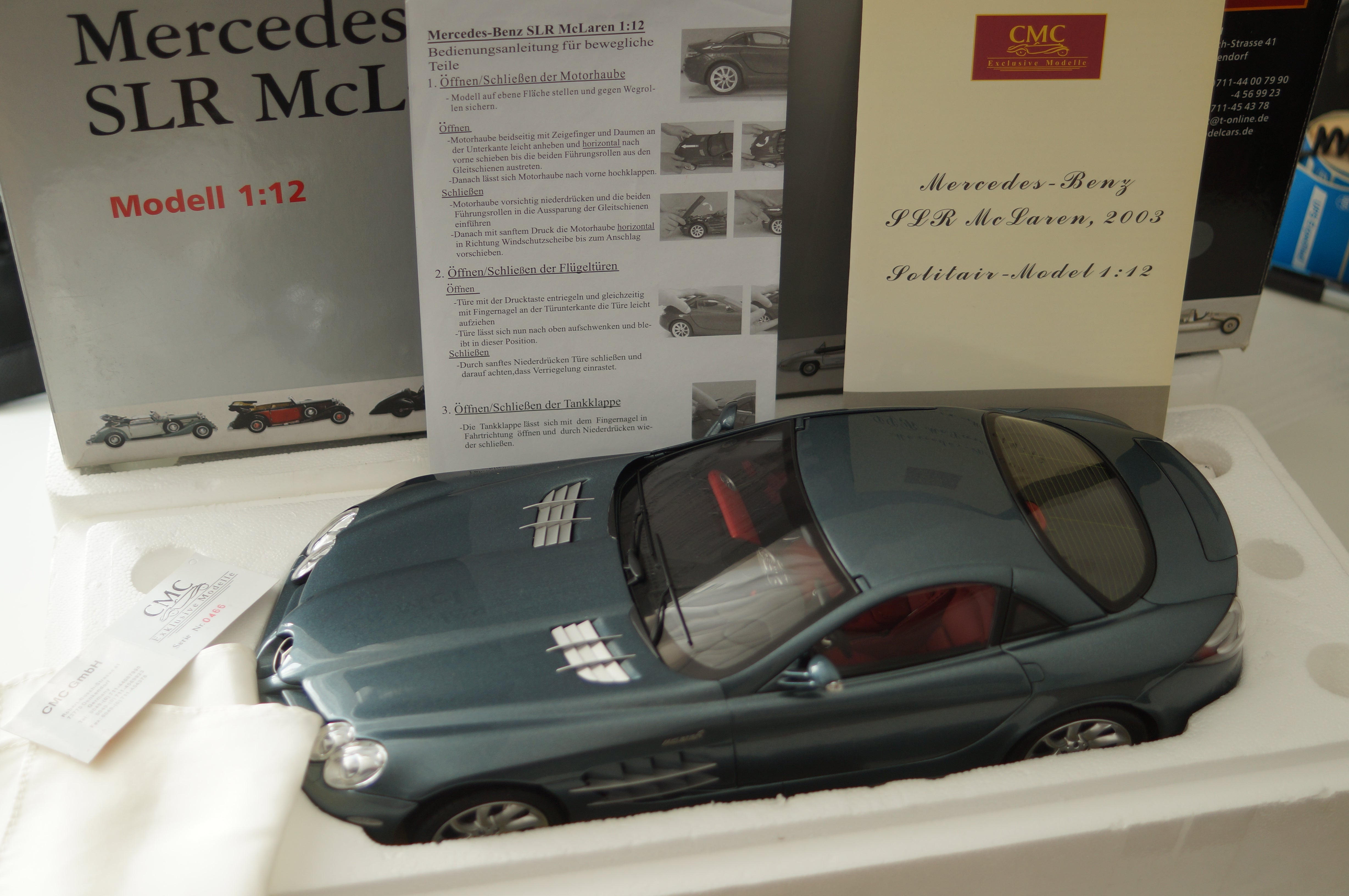 1/12 Mercedes-Benz SLR McLaren 2003 GRAU CMC C-006C