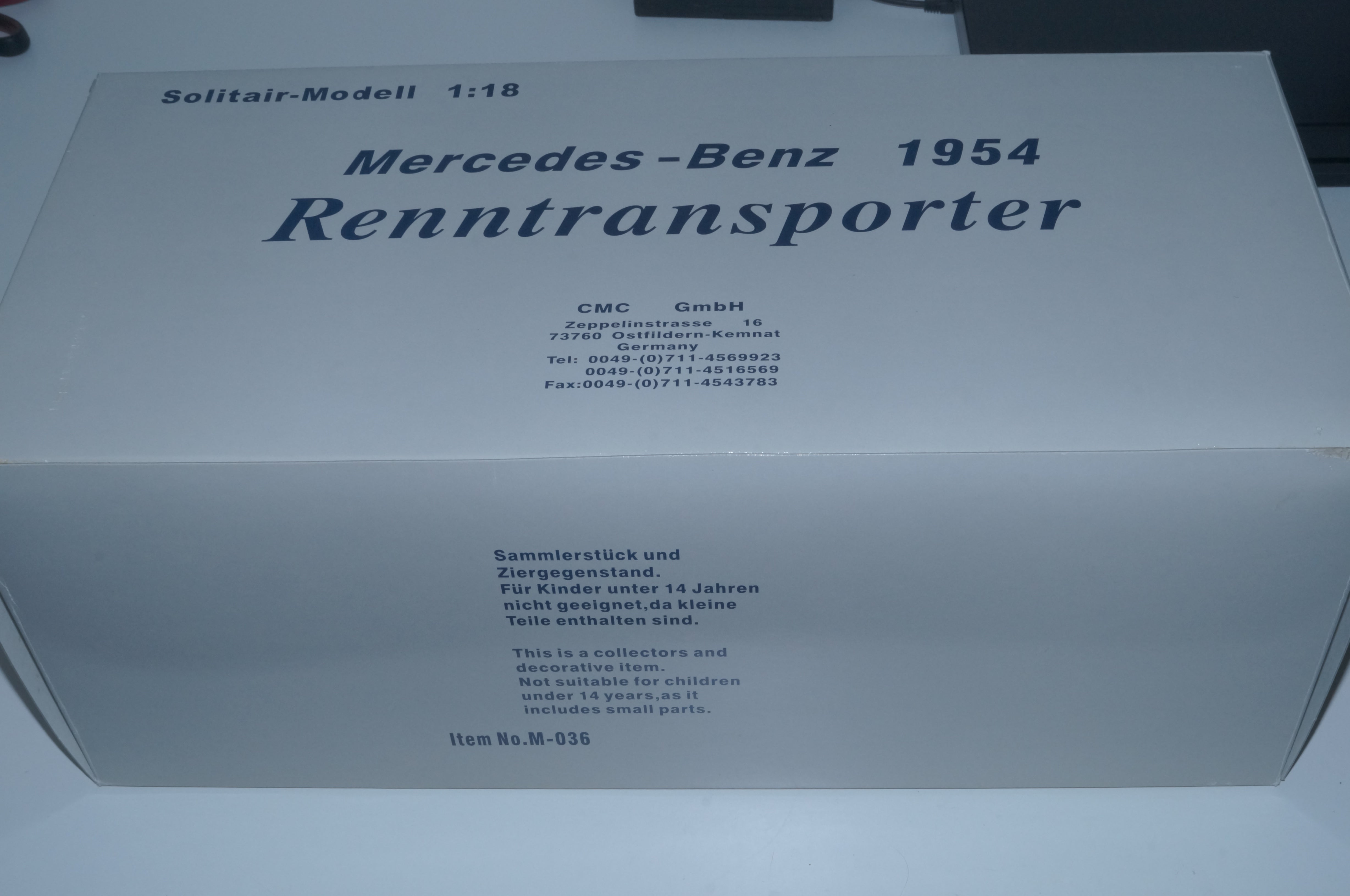 Mercedes-Benz W196 T-CAR + Renntransporter 'Blue Wonder' im Bundle CMC M-006T + M-036