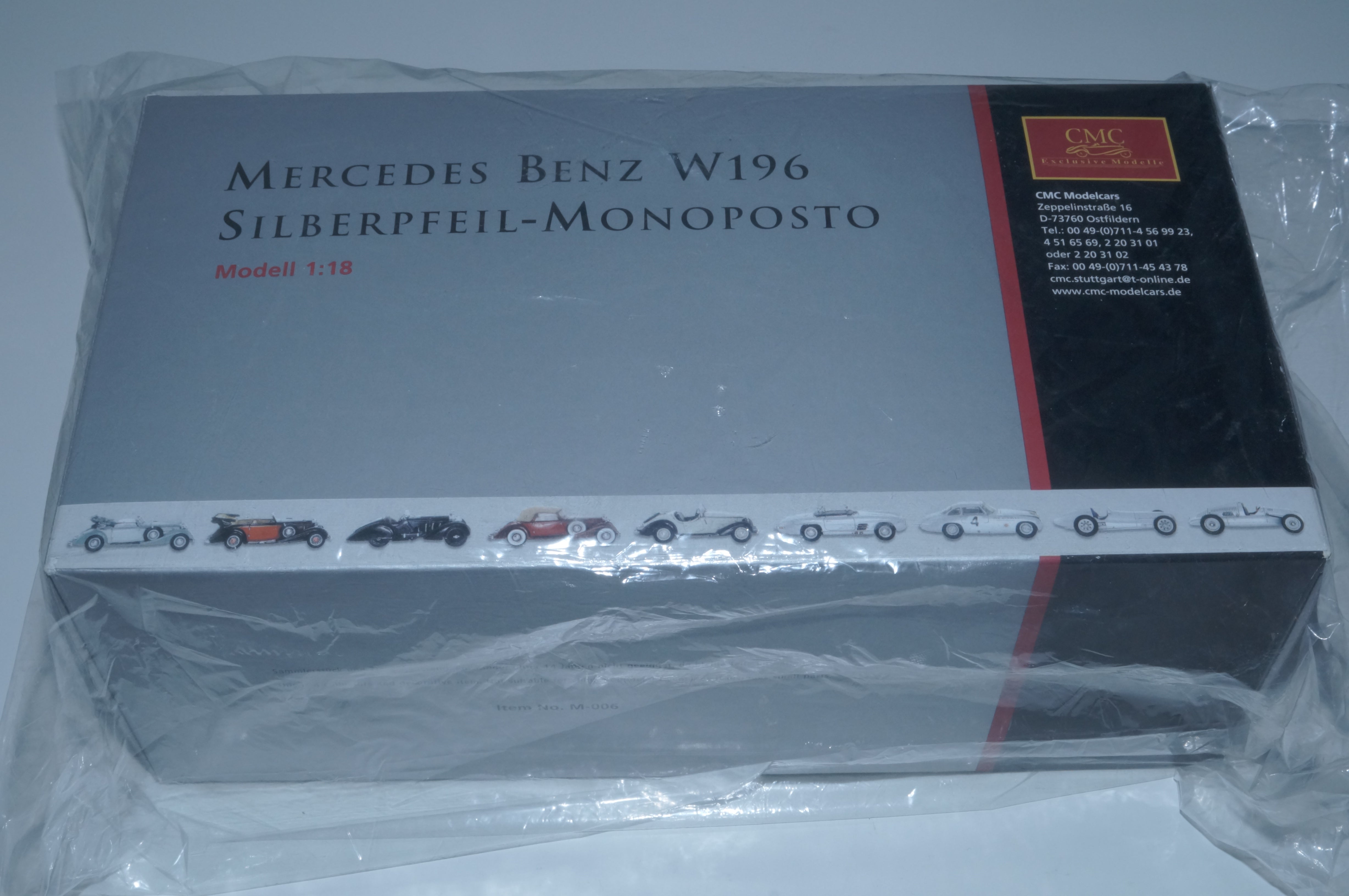 Mercedes-Benz W196 T-CAR + Renntransporter 'Blue Wonder' im Bundle CMC M-006T + M-036