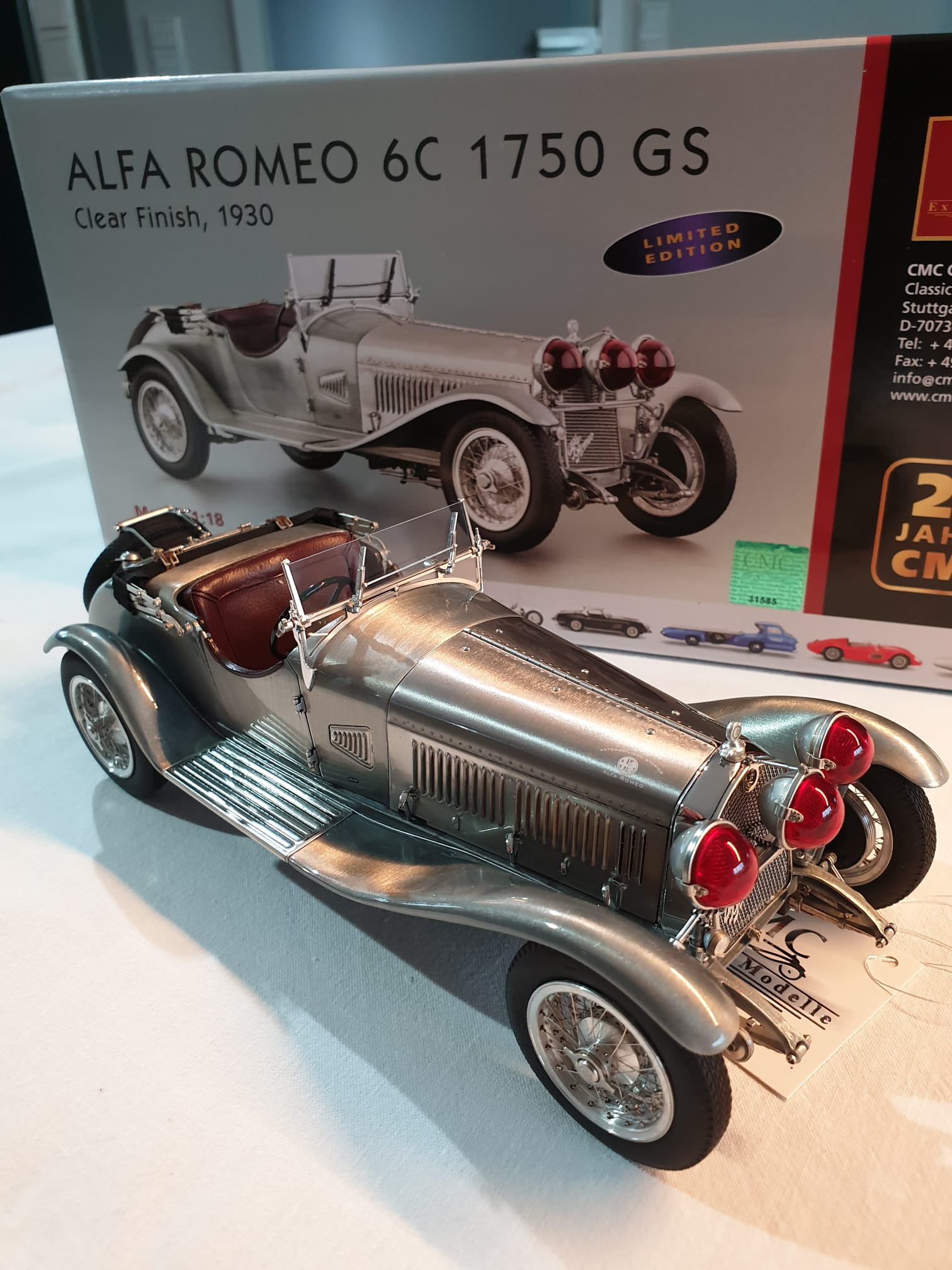 1/18 Alfa Romeo 6C 1750 GS Clear Finish 'unlackiert' CMC M-142