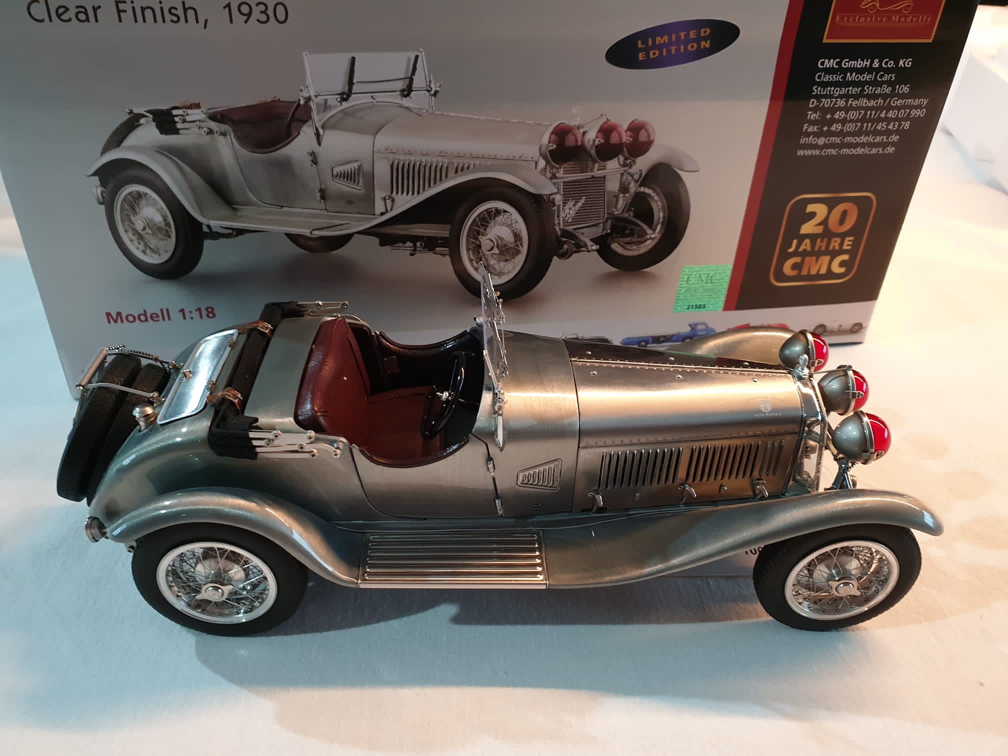 1/18 Alfa Romeo 6C 1750 GS Clear Finish 'unlackiert' CMC M-142