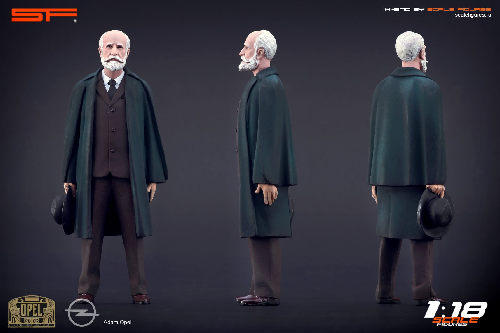 1/18 Konstrukteur ADAM OPEL von SF Scale Figures - Handarbeit--Copy