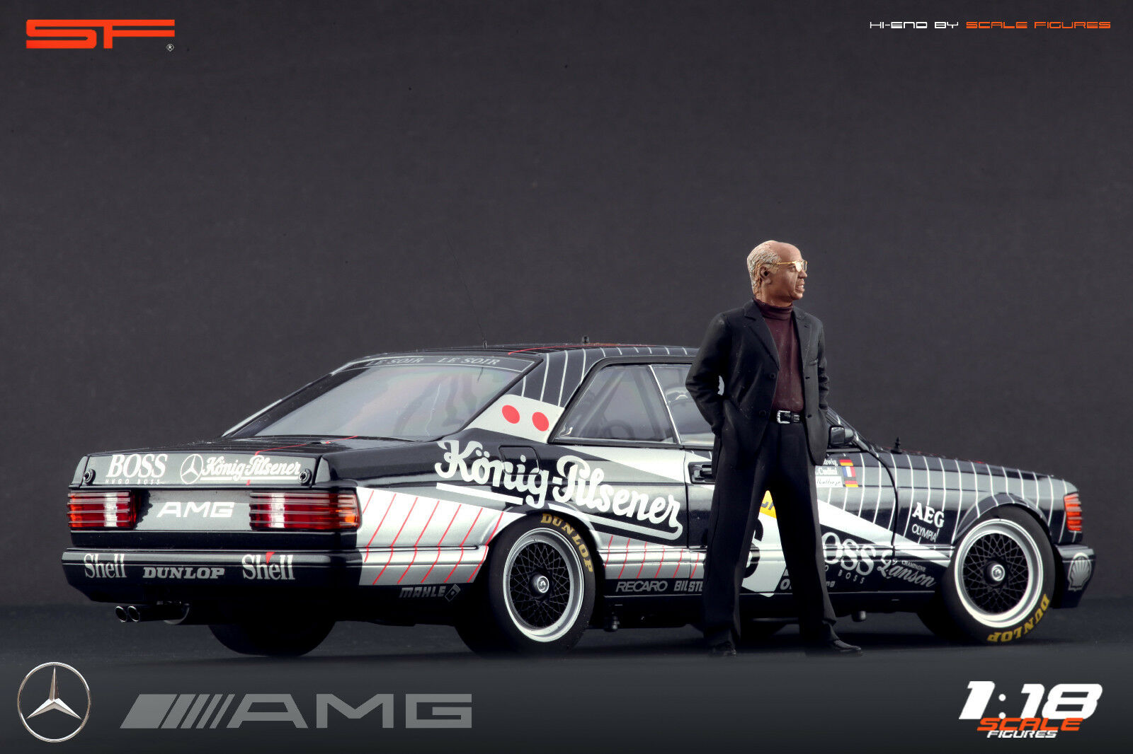1/18 Hans-Werner Aufrecht -AMG- von SF Scale Figures - Handarbeit -
