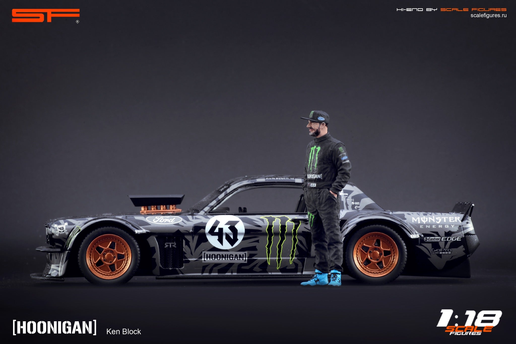 1/18 Ken BLOCK von SF Scale Figures - Handarbeit -
